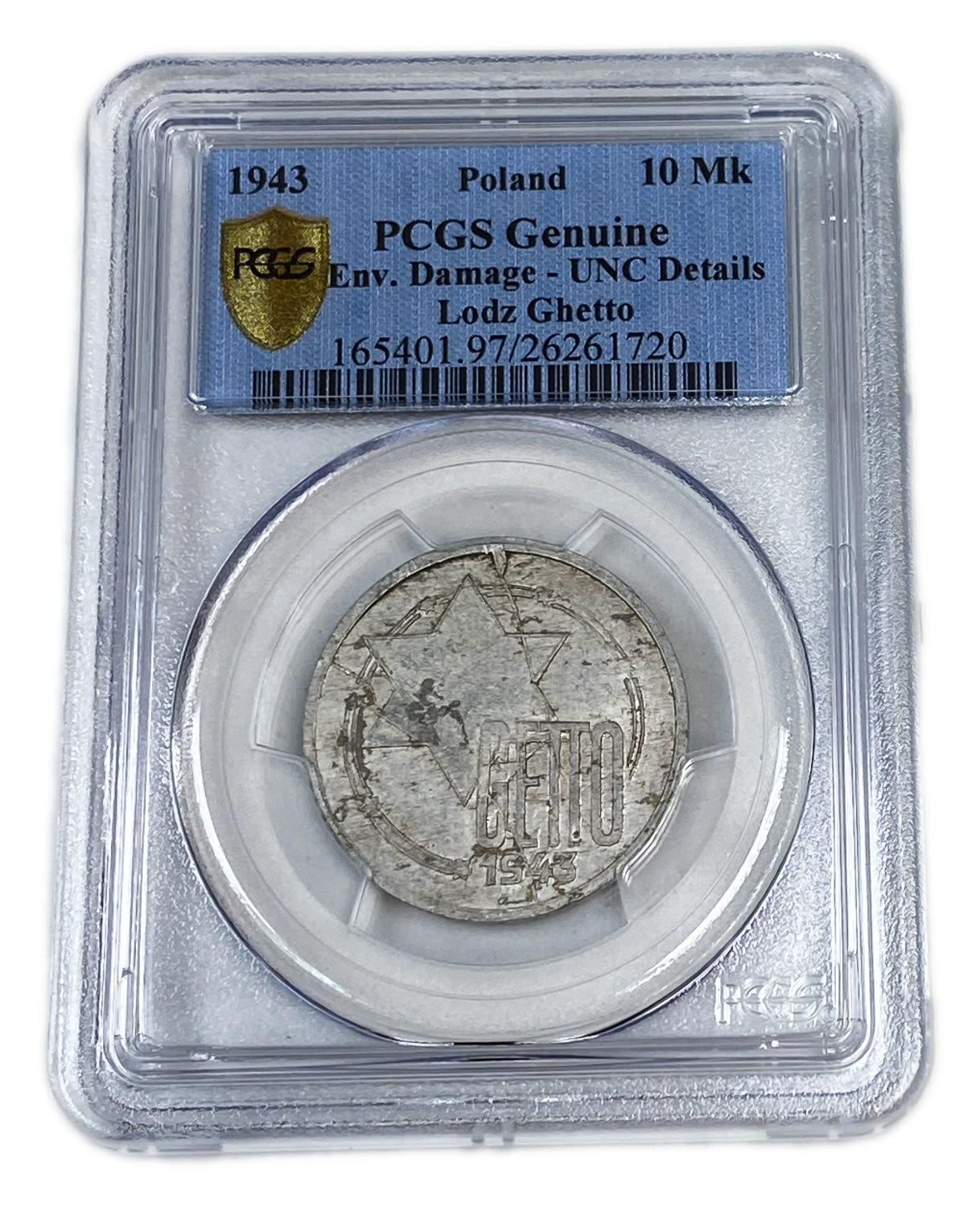 Holocaust and extermination camps - 10 marks 1943 - Ghetto Lodge - PCGS UNC DETAILS
Nazi Germany ... - 1 2