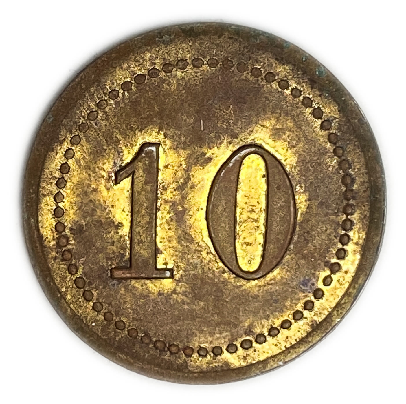 Palestine - Cafe werner token - 10 MIls, bronze - AU - Rare in this high grade
Issued by Zvi Werner ... - 1 0