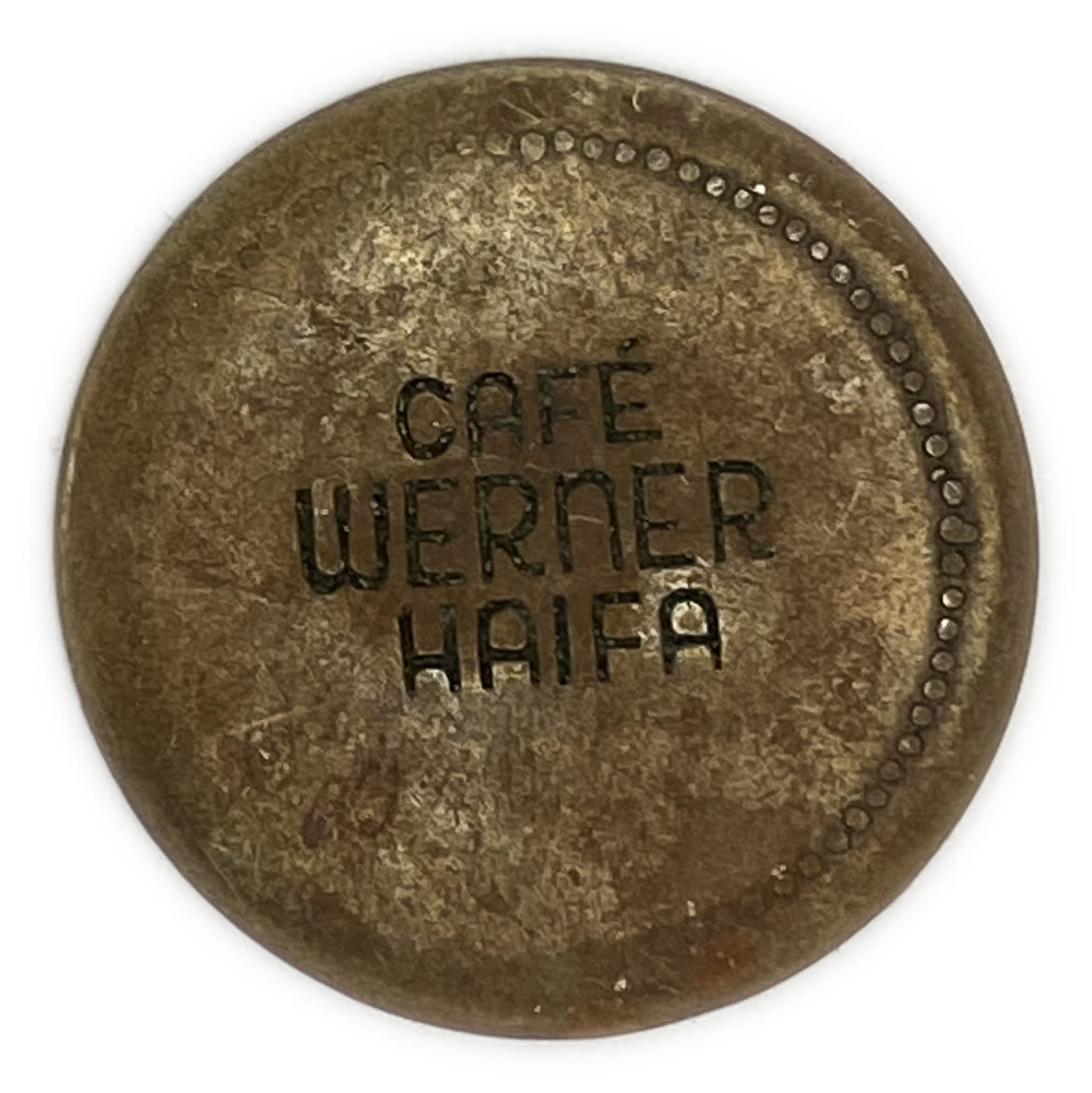 Palestine - Cafe werner token - 40 MIls, bronze - VF - Rare
Issued by Zvi Werner, who immigrated ... - 1 1