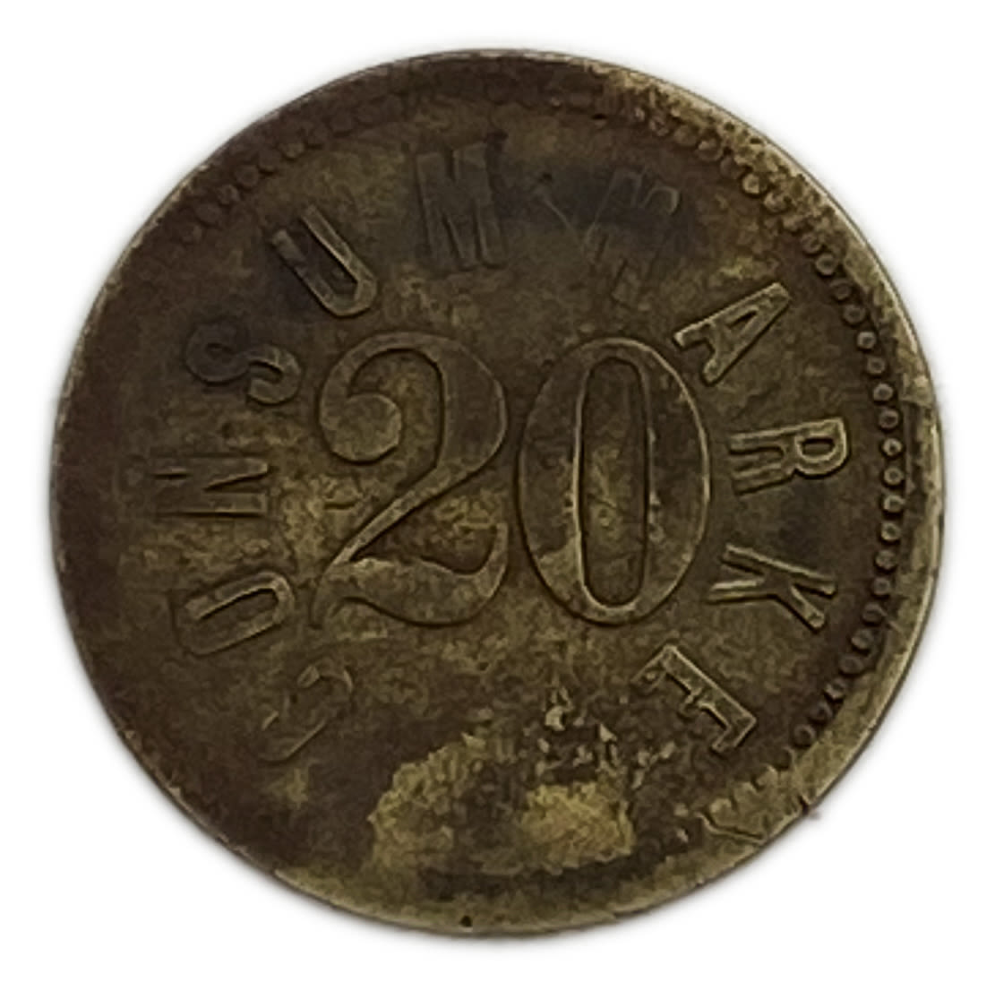 Palestine - Templar colonies token - 20 Paras 1880-1917 - Second series - VF
The Templars were ... - 1 0