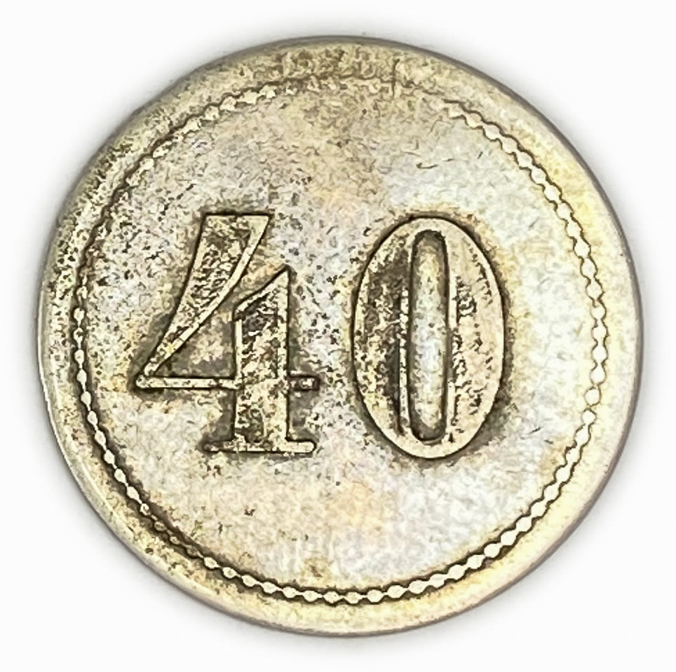 Palestine - Cafe werner token - 40 MIls, bronze, copper-nickel - VF - Rare
Issued by Zvi Werner, who ... - 1 0