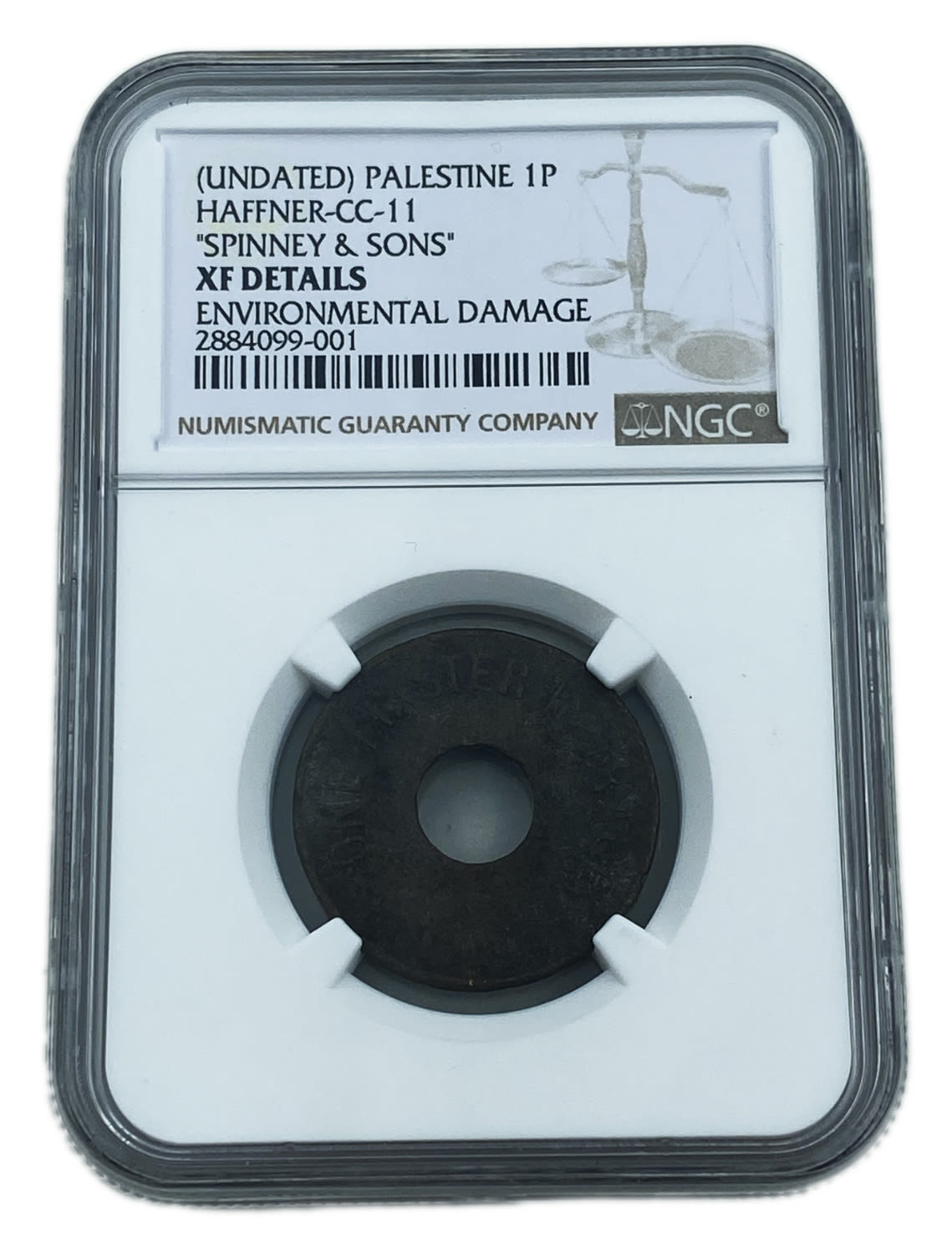 Palestine Railway Token - NGC XF DETAILS
The Mandatory Railway was a British-controlled train company ... - 1 2