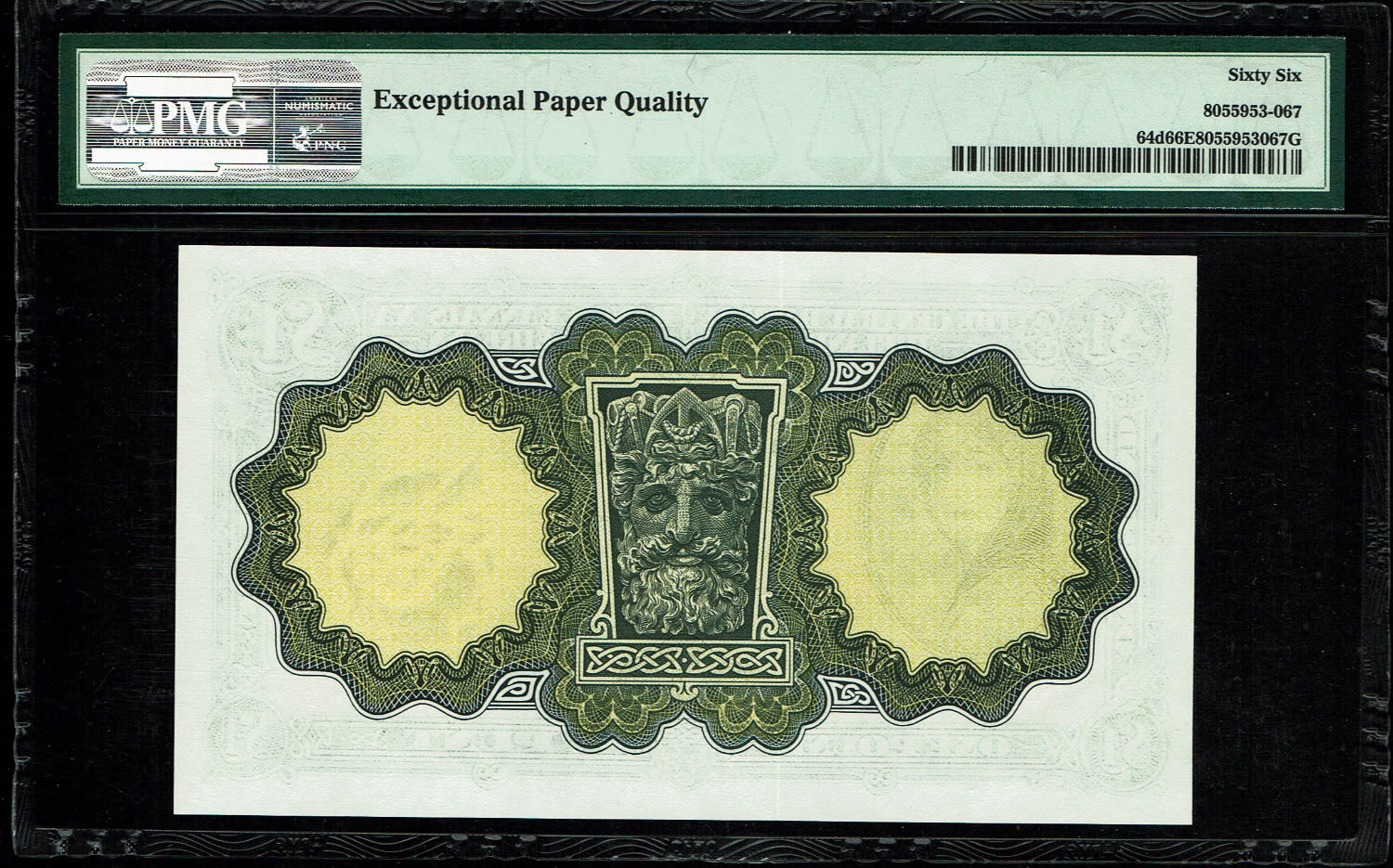 Ireland - 1 Pound 1976 - PMG 66 EPQ
Obverse Lady Hazel Lavery
Reverse River Lee spirit - 1 1