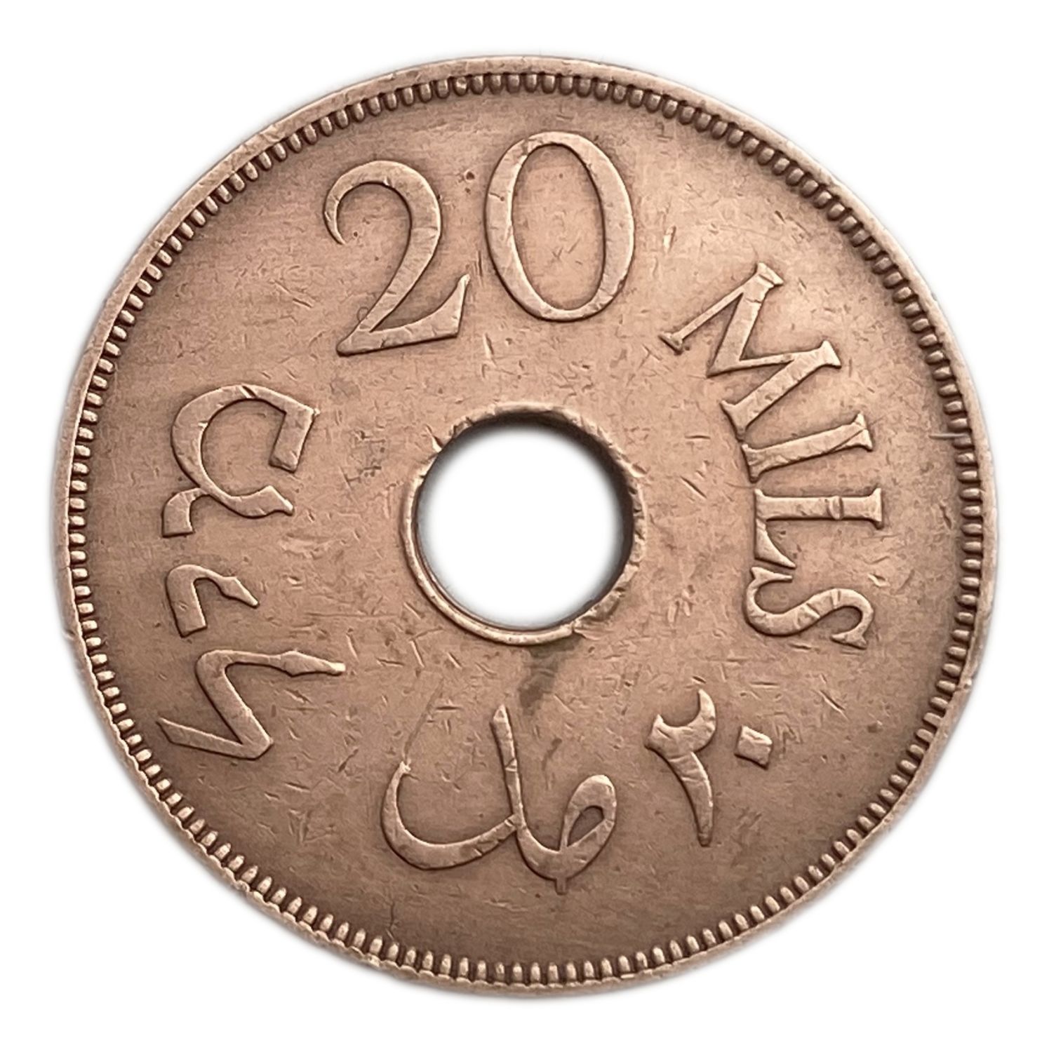 Palestine - 20 Mils 1944 - VF - Was cleaned
MIL, was the Hebrew name of the coin that was legal in ... - 1 1