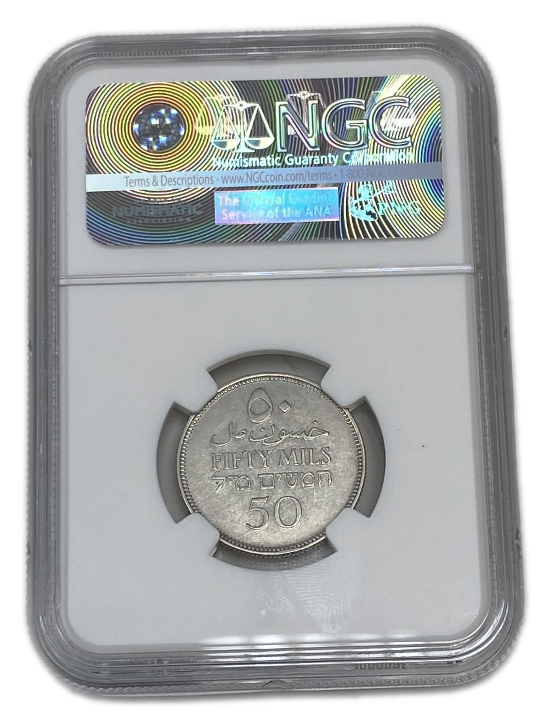 Palestine - 50 Mils 1931 - NGC AU DETAILS
Mil was the Hebrew name of the coin that was legal in ... - 1 3