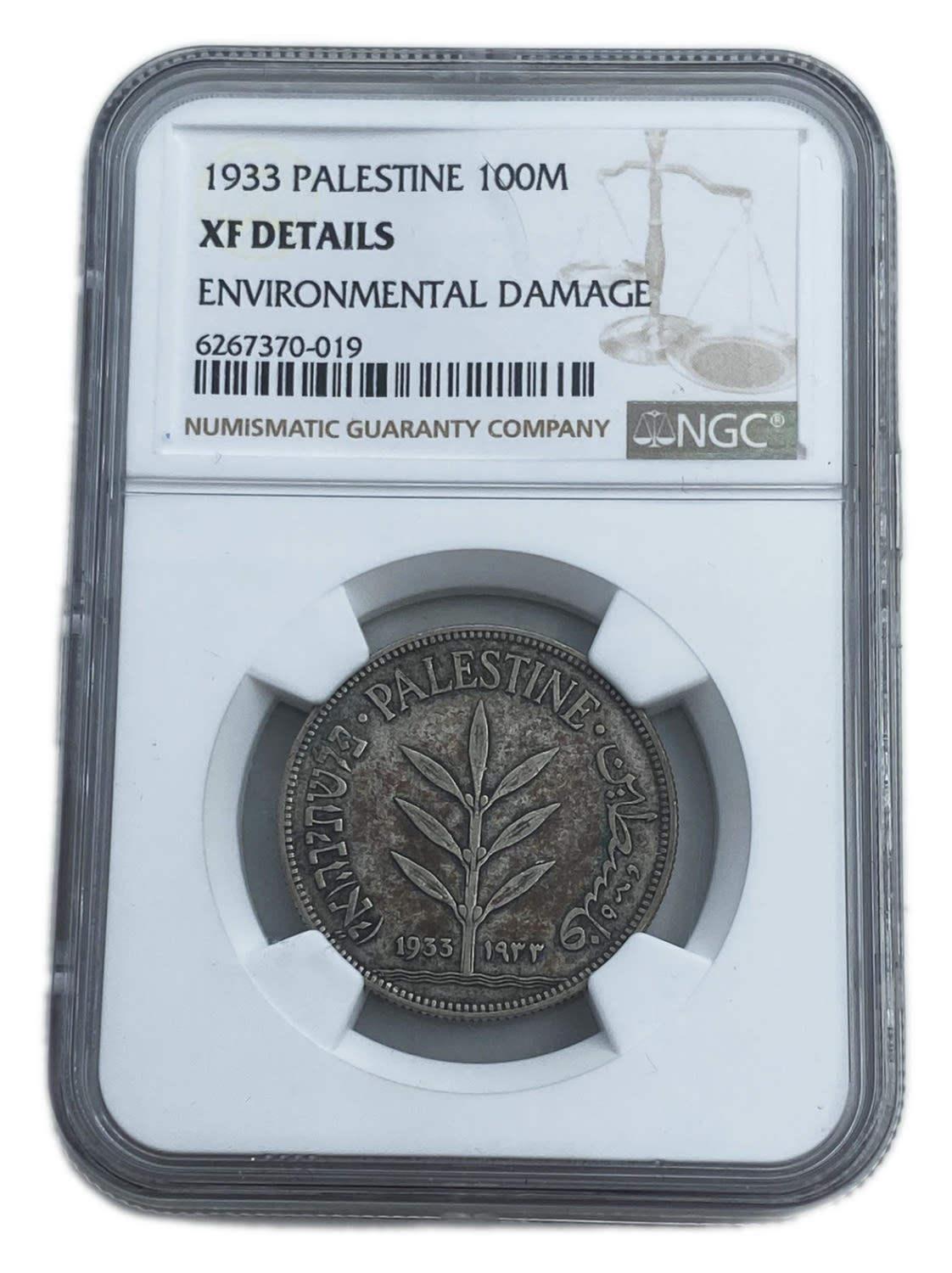 Palestine - 100 Mils 1933 - NGC XF DETAILS
Mil, was the Hebrew name of the coin that was legal in ... - 1 2