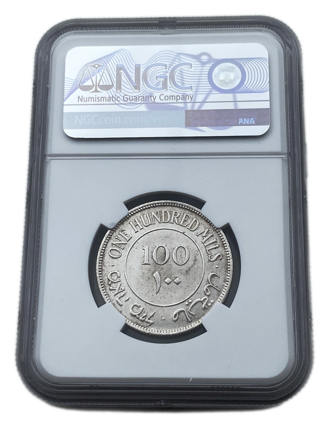 Palestine - 100 Mils 1940 - NGC UNC DETAILS
Mil, was the Hebrew name of the coin that was legal in ... - 1 3