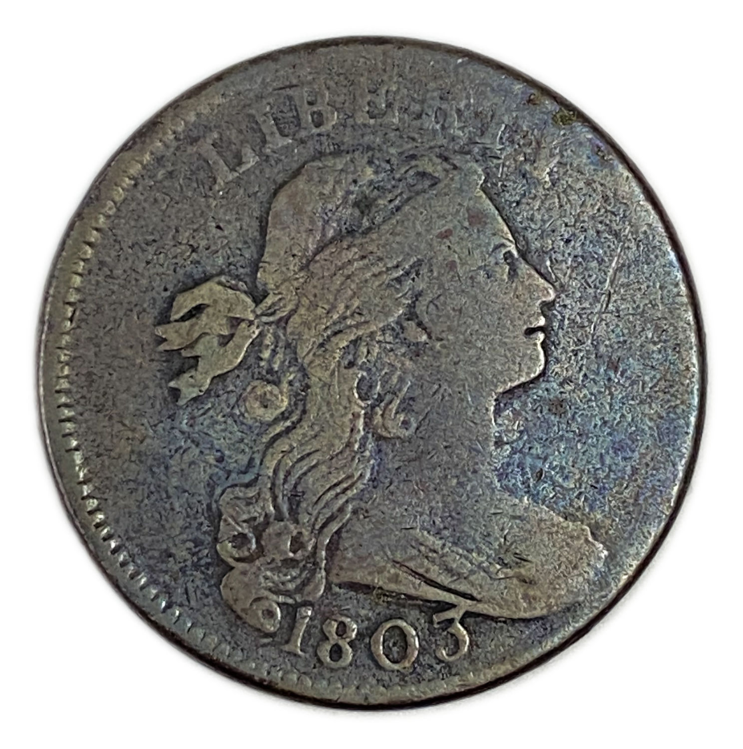 USA - 1 Cent 1803 - "Draped Bust Cent" - F-VF - 1 0
