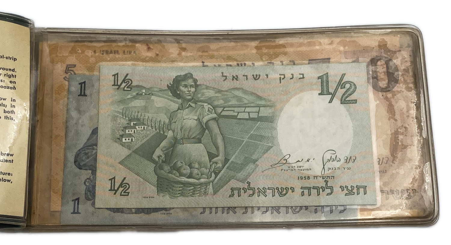 Israel - Lot of 5 Banknotes of the Representative Figures Series - 1/2, 1, 5 and 10 Lirot - 1958 - F
... - 1 4