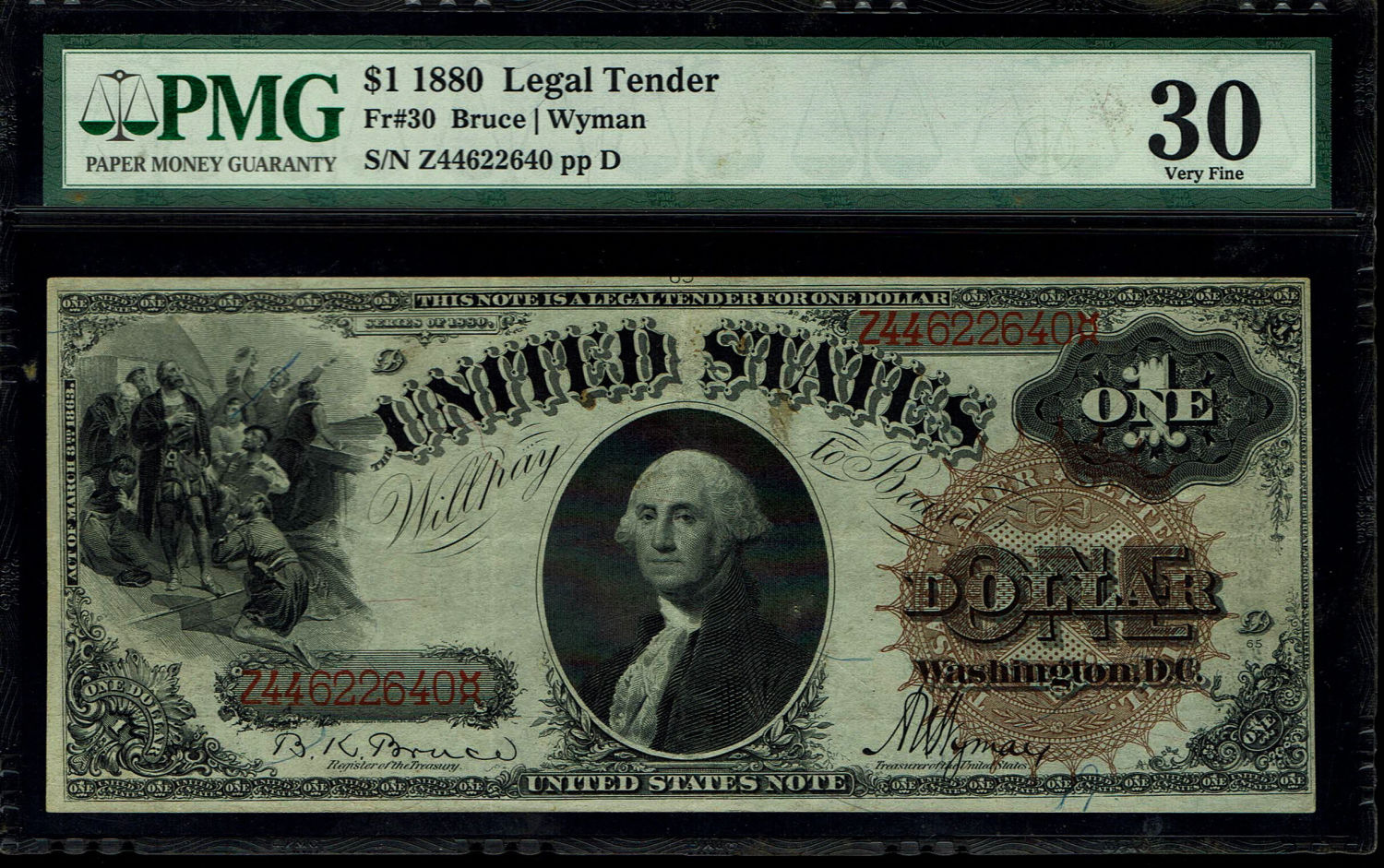 USA - 1 Dollar 1880 - PMG 30
The dollar (or US dollar, also known as the US dollar or US dollar) is ... - 1 0