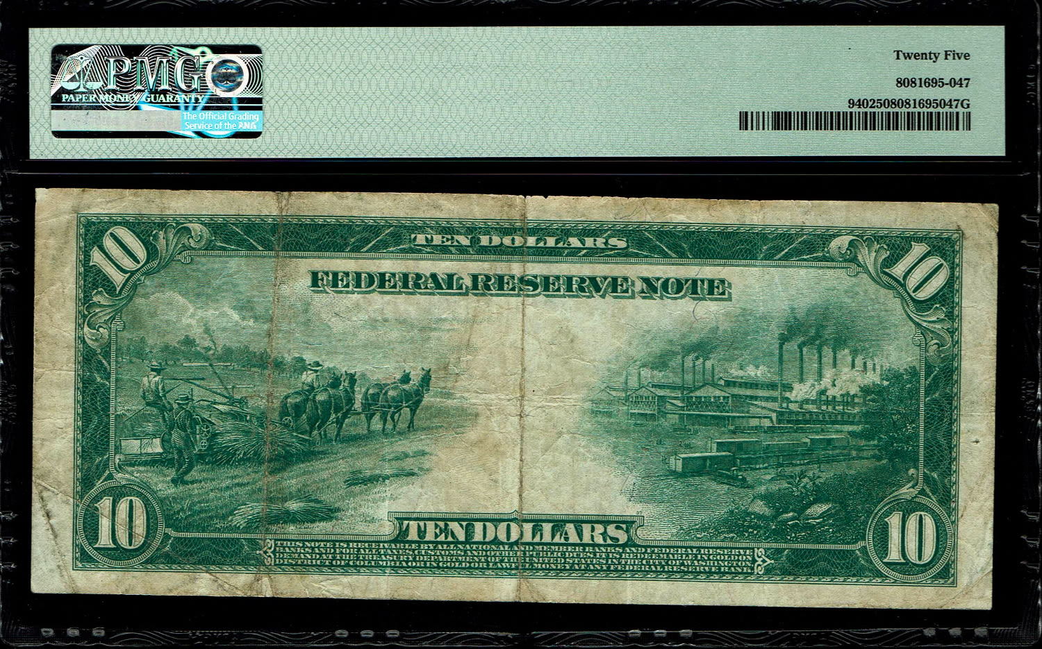 USA - 10 Dollars 1914 - PMG 25
The dollar (or US dollar, also known as the US dollar or US dollar) is ... - 1 1