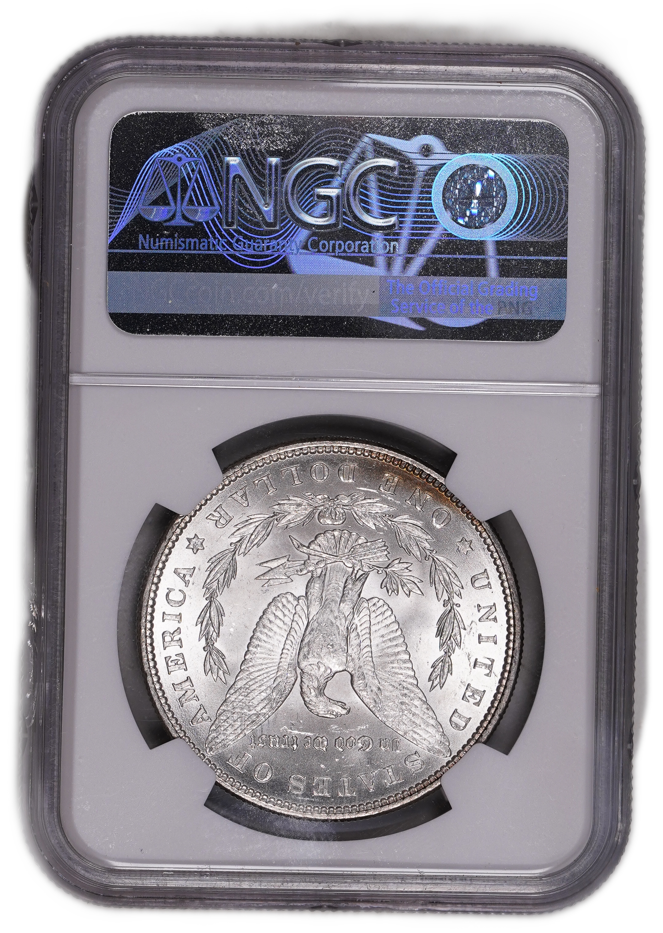 USA - 1 Morgan Dollar 1887 - NGC UNC DETAILS - 900 silver, 26.73g (net 24.05g, 0.77 oz), 38.1 mm. - 1 1