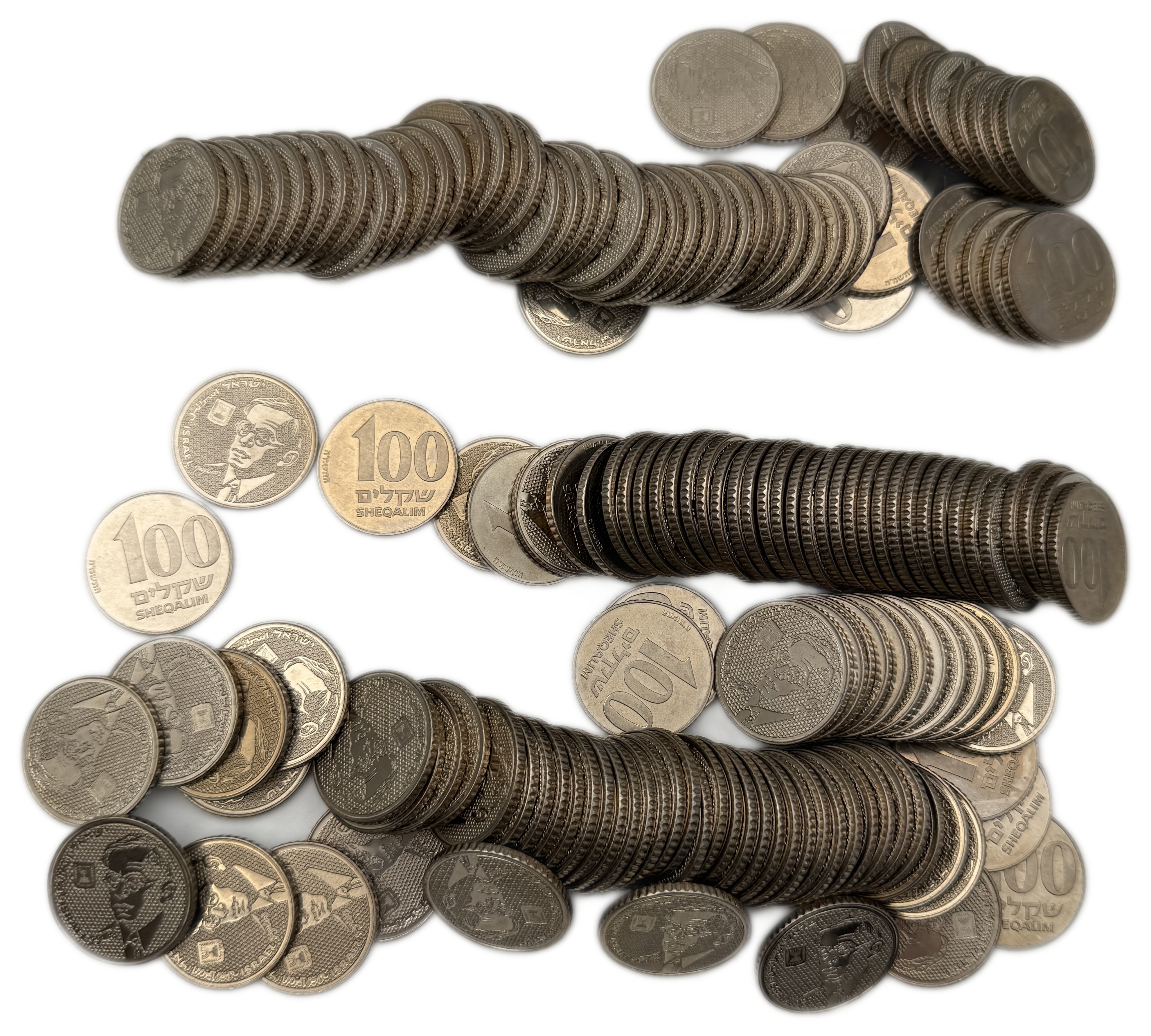 Israel - Lot of about 158 100 Shekel coins 1985 with portrait of Ze'ev Jabotinsky - 1 0