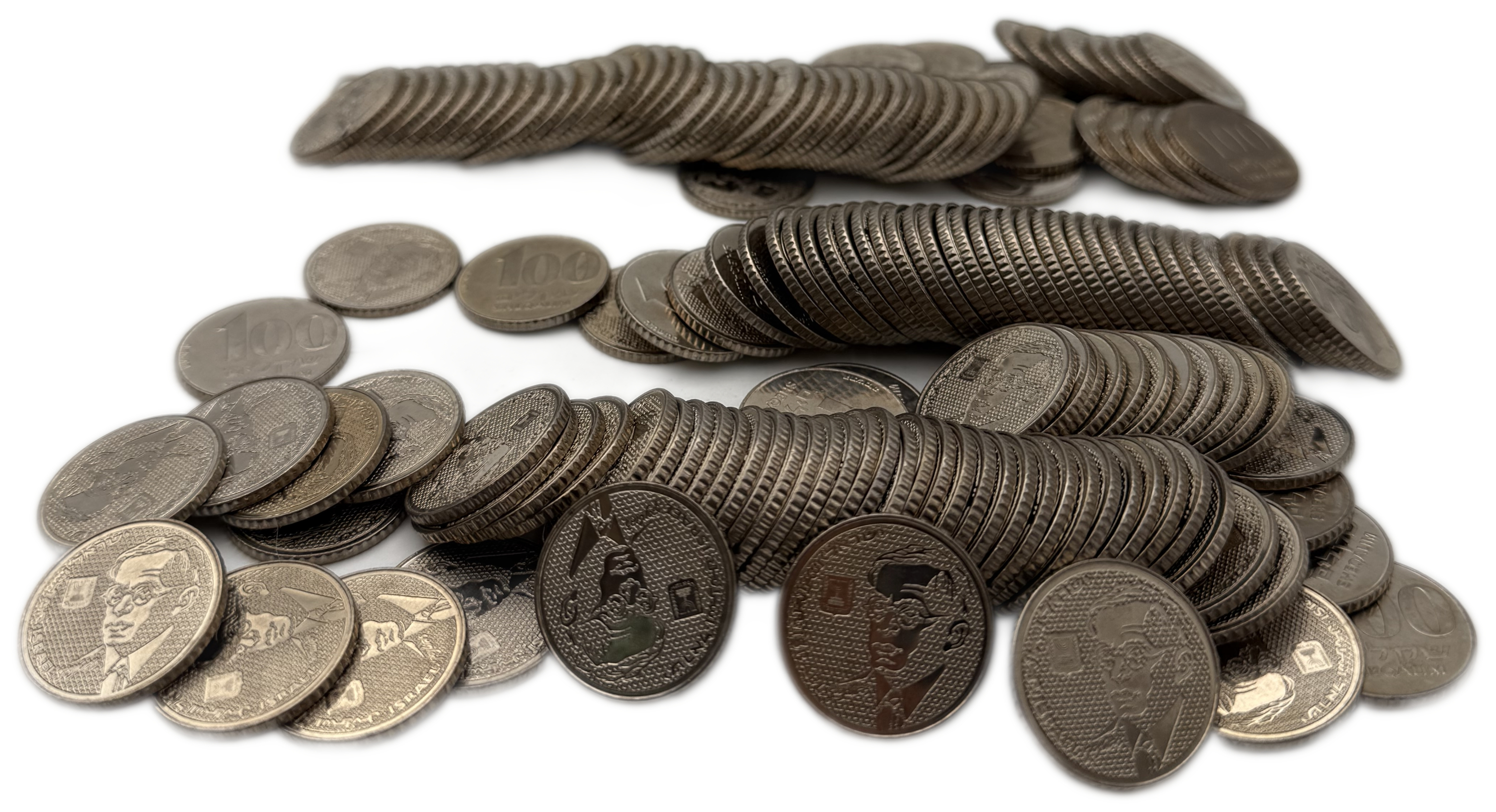 Israel - Lot of about 158 100 Shekel coins 1985 with portrait of Ze'ev Jabotinsky - 1 1