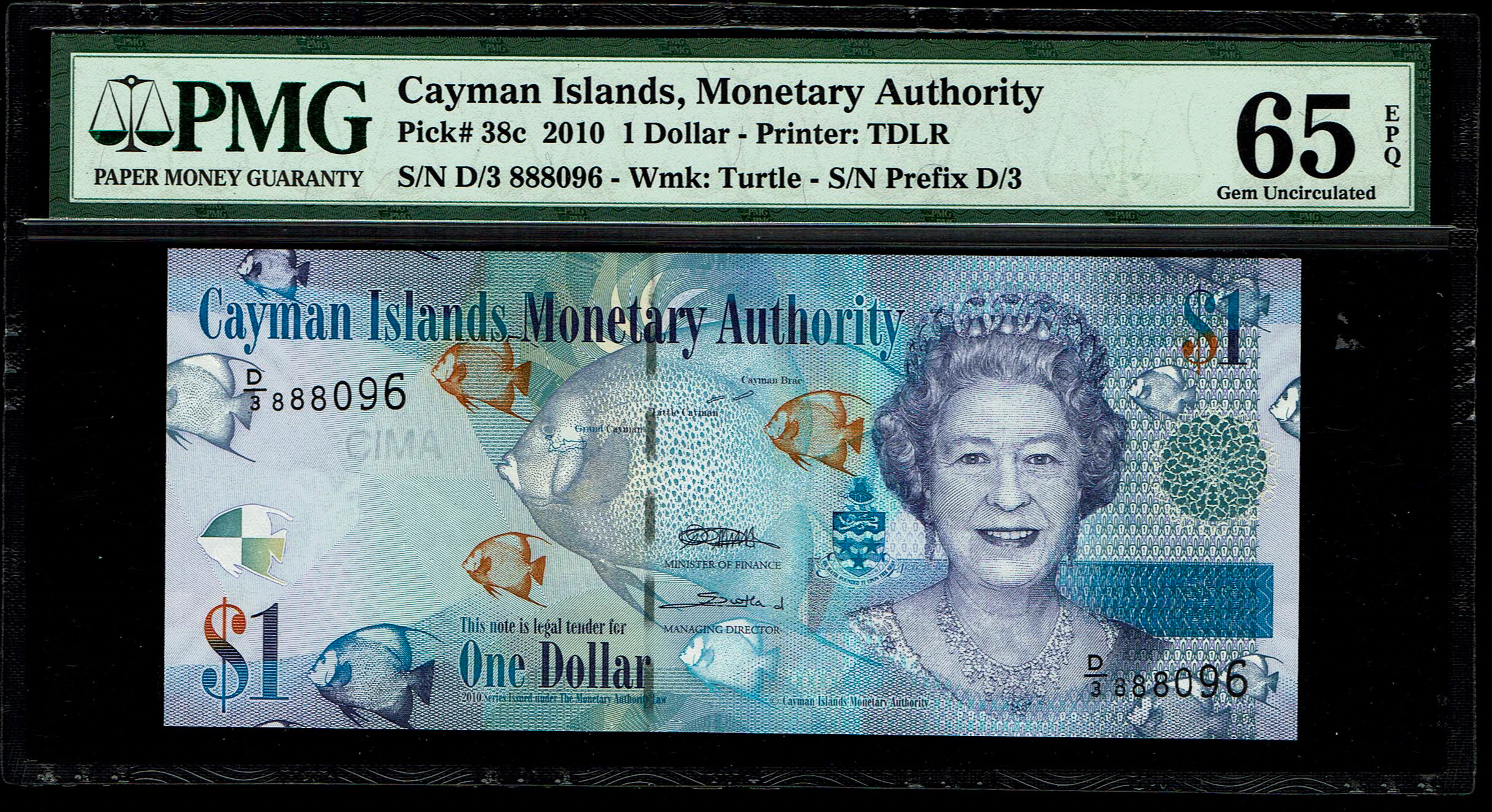 Cayman Islands - 1 dollar 2010 - Elizabeth II - PMG 65 EPQ - 1 0