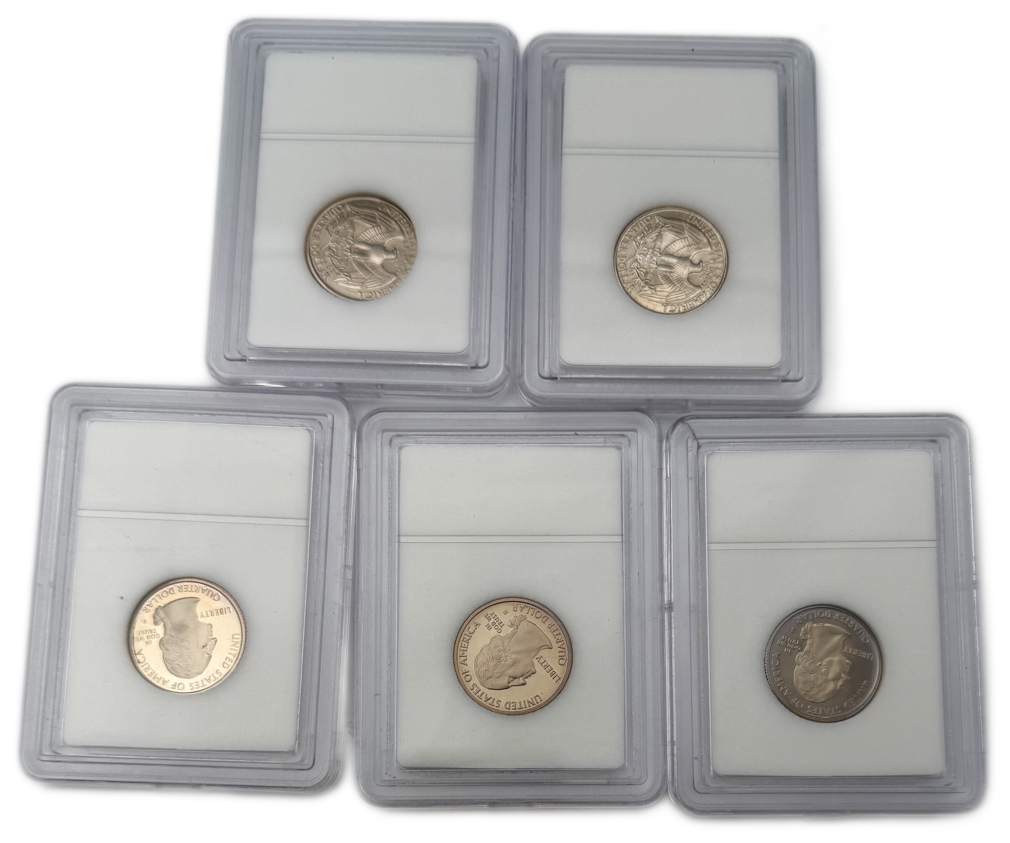 USA - Set of 10 25 cent coins from 1979, 1980, 1986, 1988, 1992, 1993, 1994, 2000, 2007, 2009, varying conditions ... - 1 2