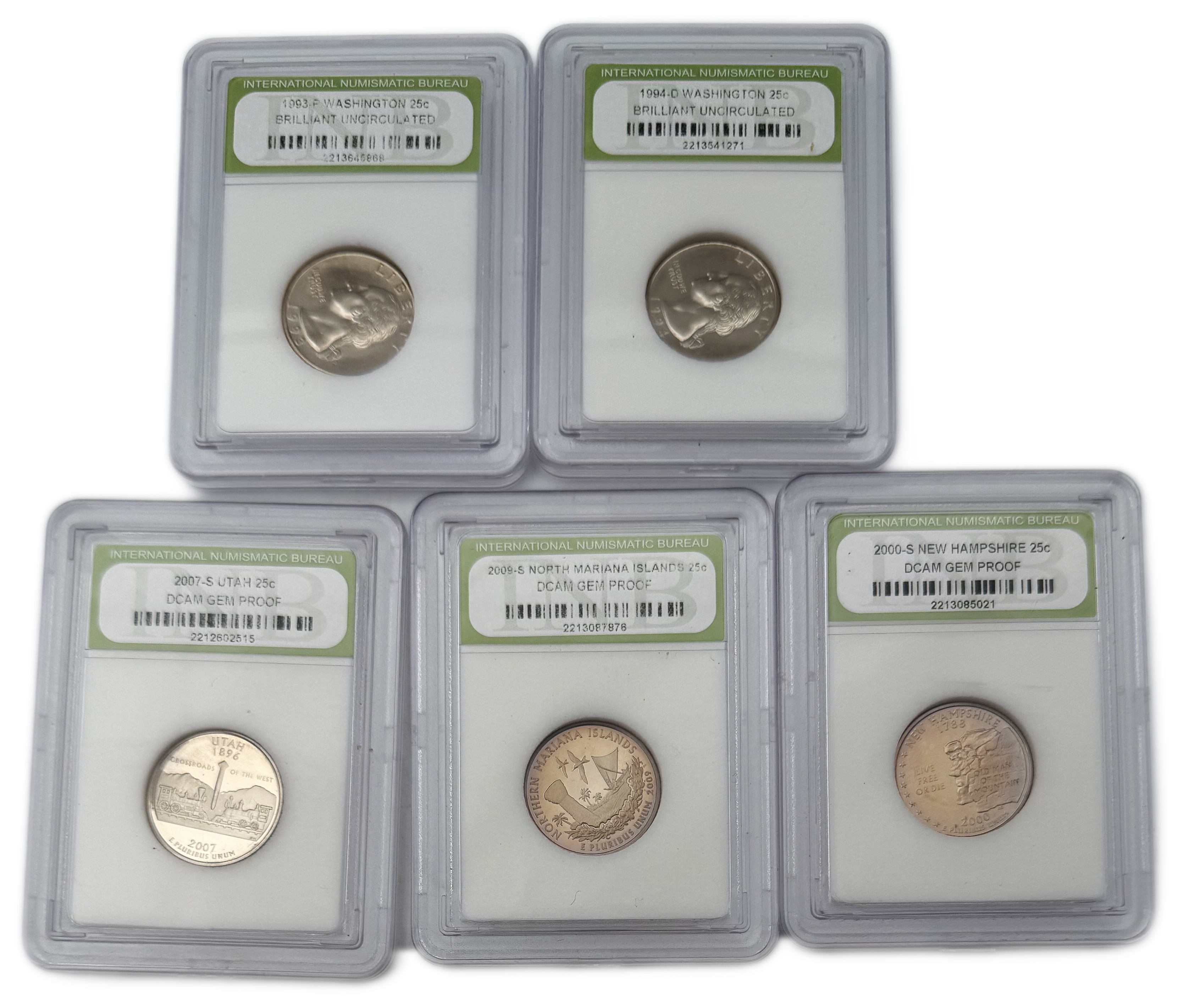 USA - Set of 10 25 cent coins from 1979, 1980, 1986, 1988, 1992, 1993, 1994, 2000, 2007, 2009, varying conditions ... - 1 1