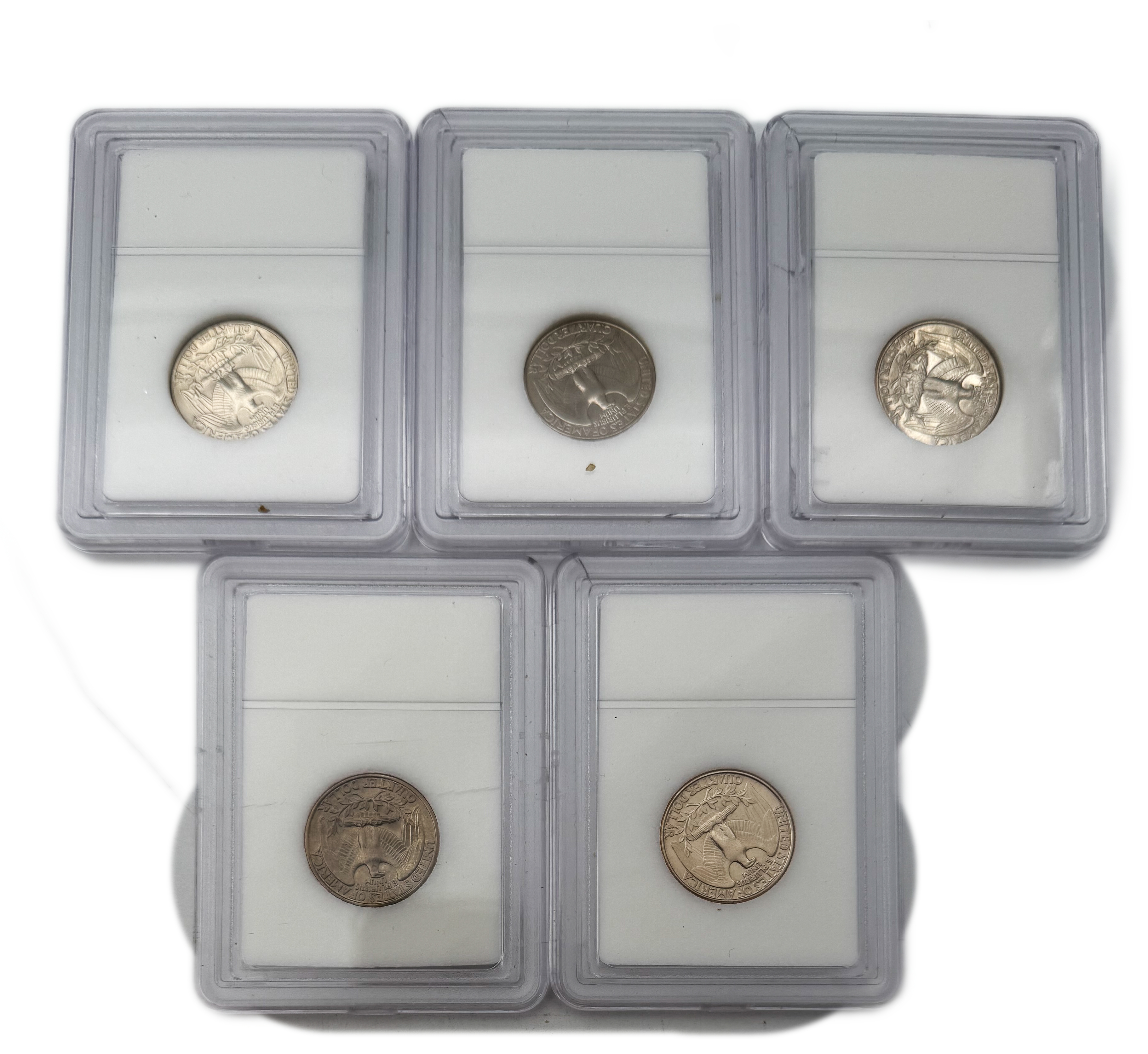 USA - Set of 10 25 cent coins from 1979, 1980, 1986, 1988, 1992, 1993, 1994, 2000, 2007, 2009, varying conditions ... - 1 4