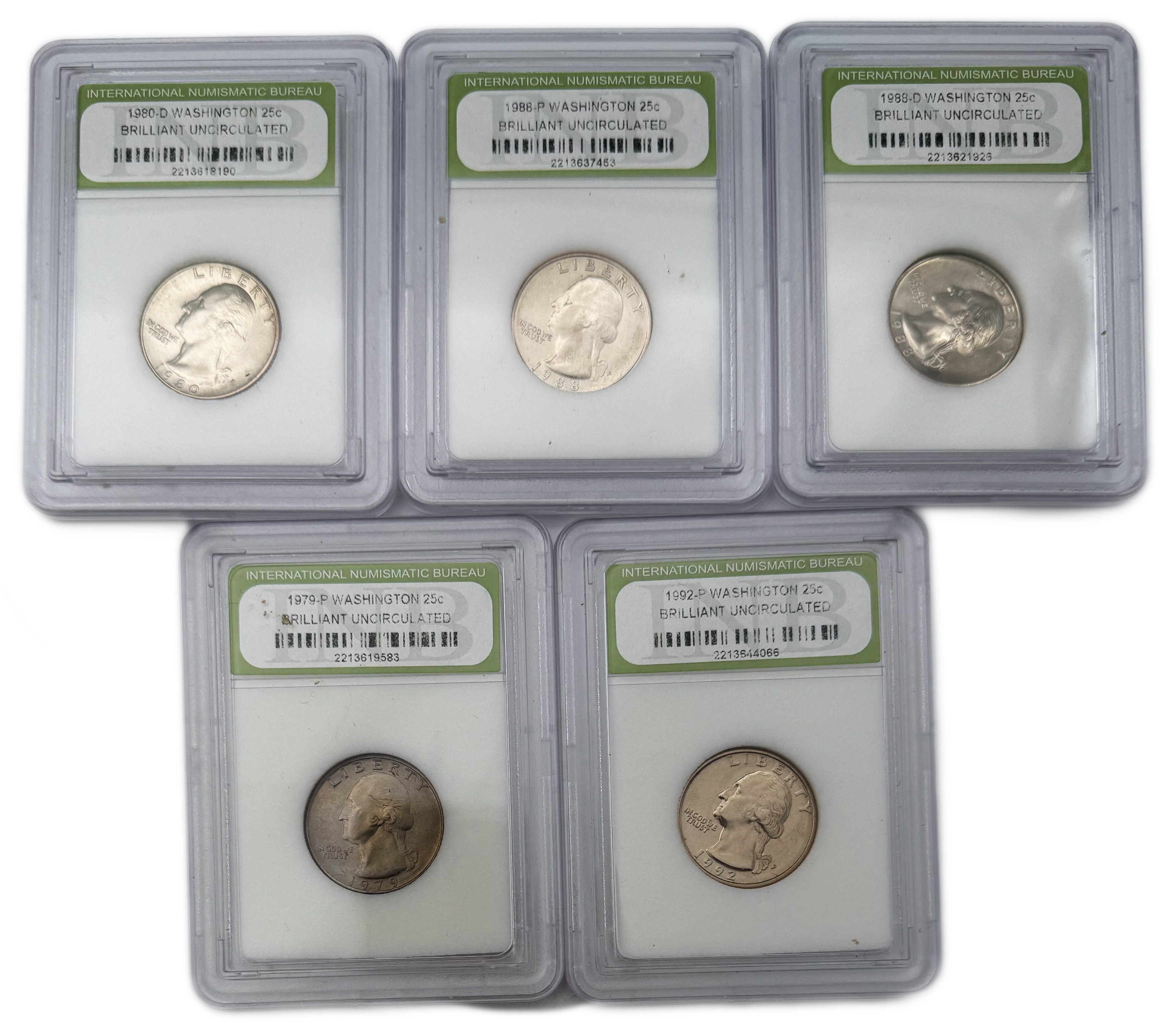 USA - Set of 10 25 cent coins from 1979, 1980, 1986, 1988, 1992, 1993, 1994, 2000, 2007, 2009, varying conditions ... - 1 3