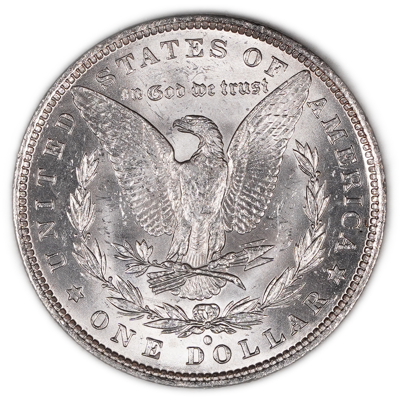 USA - 1 Morgan Dollar 1882 O - UNC - 900 silver, 26.73g (net 24.05g, 0.77 oz), 38.1 mm. - 1 1