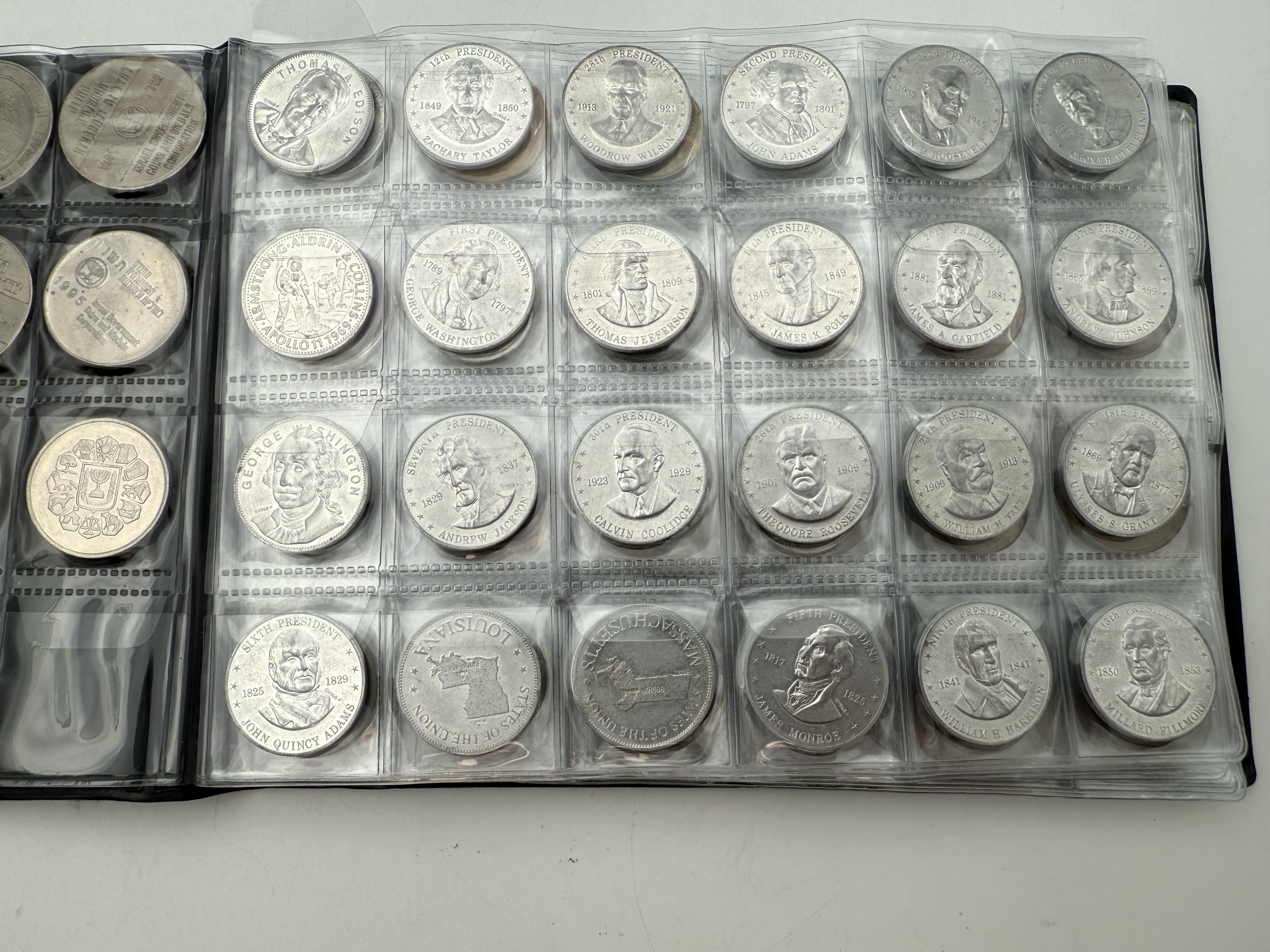 World - A collection of several hundred tokens and medals from several different countries, arranged in a special ... - 1 13