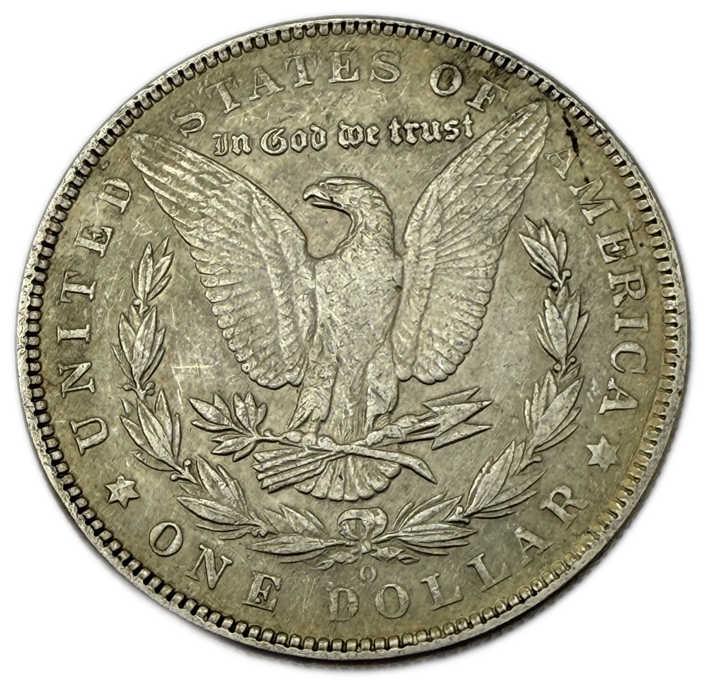 USA - 1 Morgan Dollar 1889 O - UNC Condition - 900 silver, 26.73g (net 24.05g, 0.77 oz), 38.1 mm. - 1 1