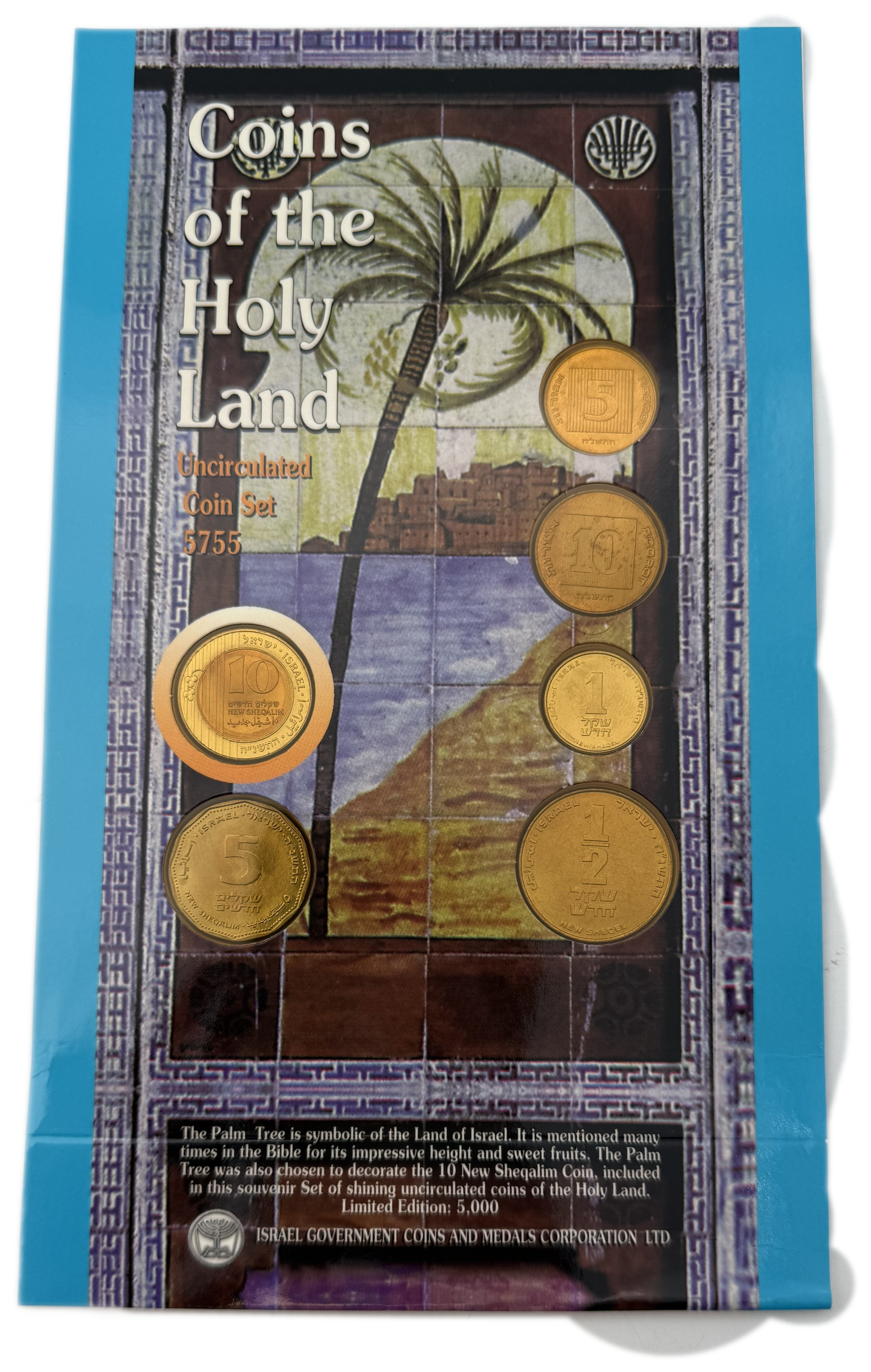 Israel - Set of 3 Coin Sets, 1980'-1990', from the New Shekel Series - Published by the Government Coin and Medal ... - 1 2