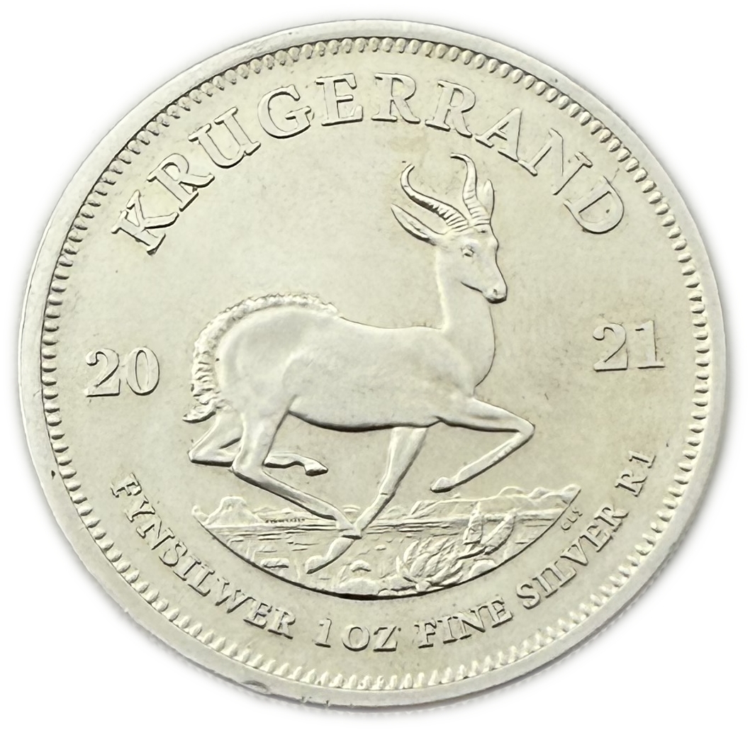 South Africa - 1 Rand 2021 - Silver Krugerrand - Silver 999, 31.1g, 38.7mm - 1 0