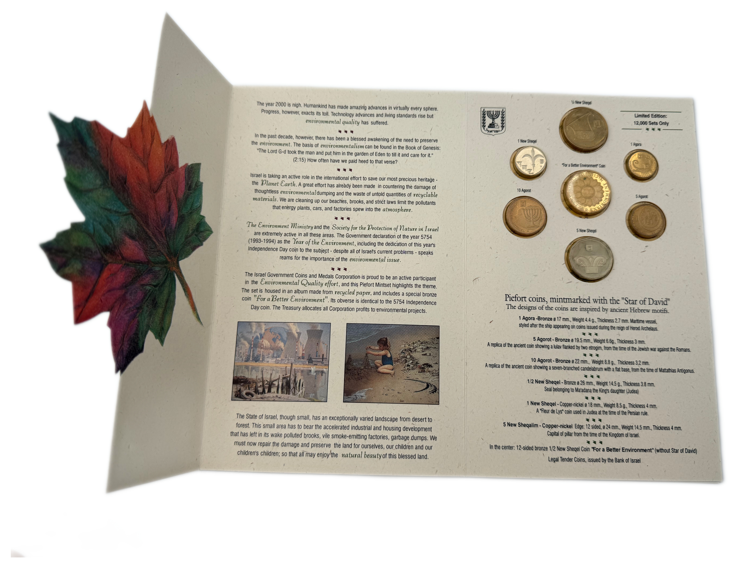 Israel - Set of 3 Coin Sets, 1980'-1990', from the New Shekel Series - Published by the Government Coin and Medal ... - 1 4