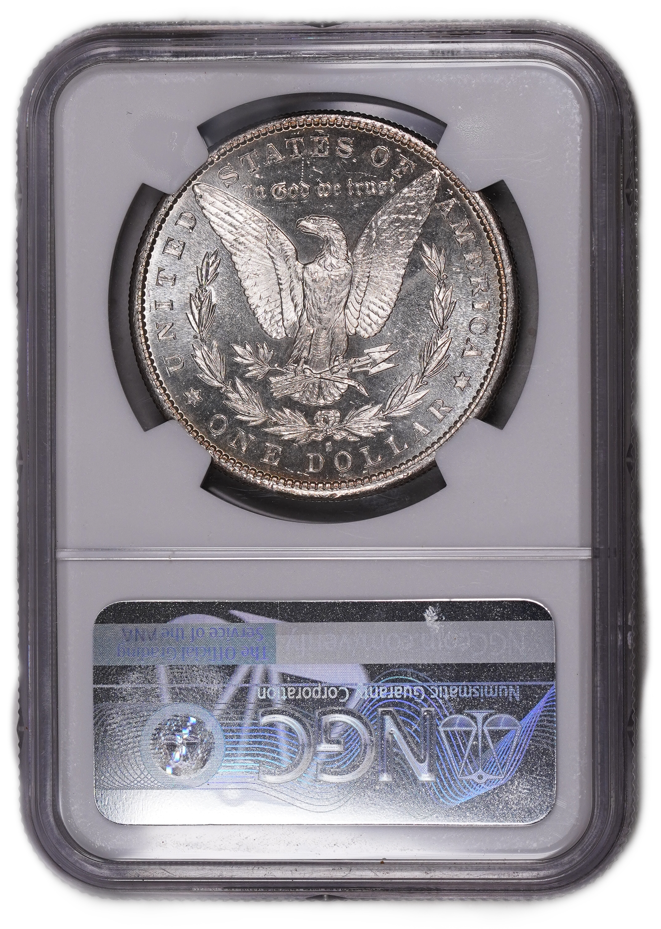 USA - 1 Morgan Dollar 1881 S - NGC UNC DETAILS - 900 silver, 26.73g (net 24.05g, 0.77 oz), 38.1 mm. - 1 1