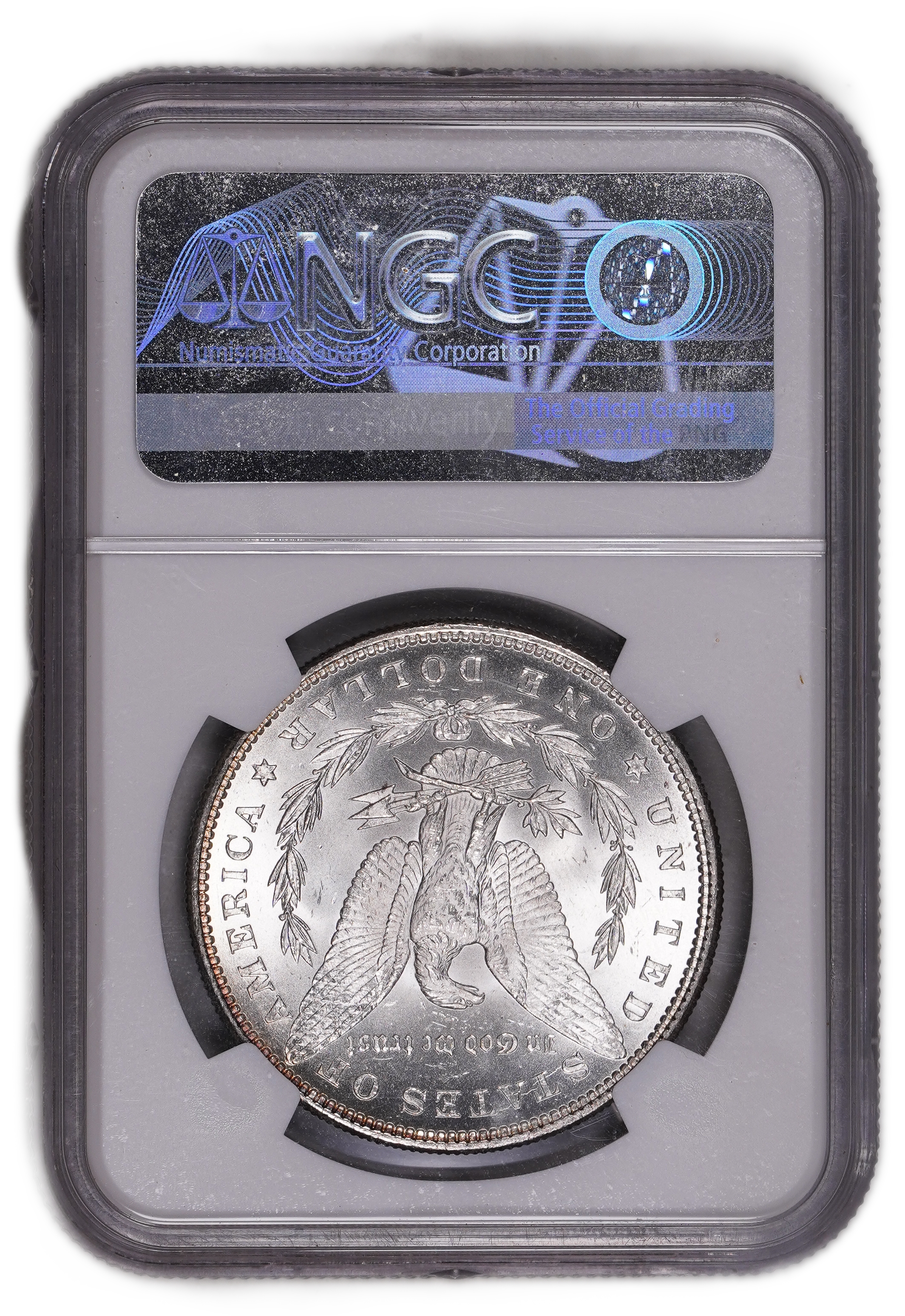 USA - 1 Morgan Dollar 1885 - NGC UNC DETAILS - 900 silver, 26.73g (net 24.05g, 0.77 oz), 38.1 mm. - 1 1