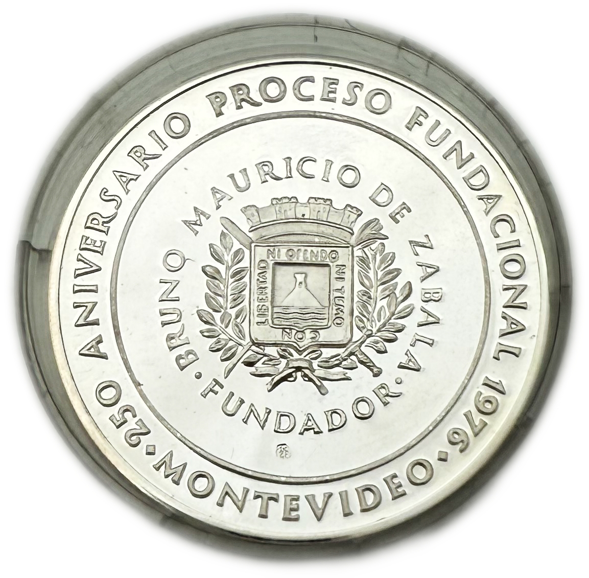 Uruguay - Medal commemorating the 250th anniversary of the founding process - Silver 925, 25g (NET 23.12g, 0.74 OZ) ... - 1 0