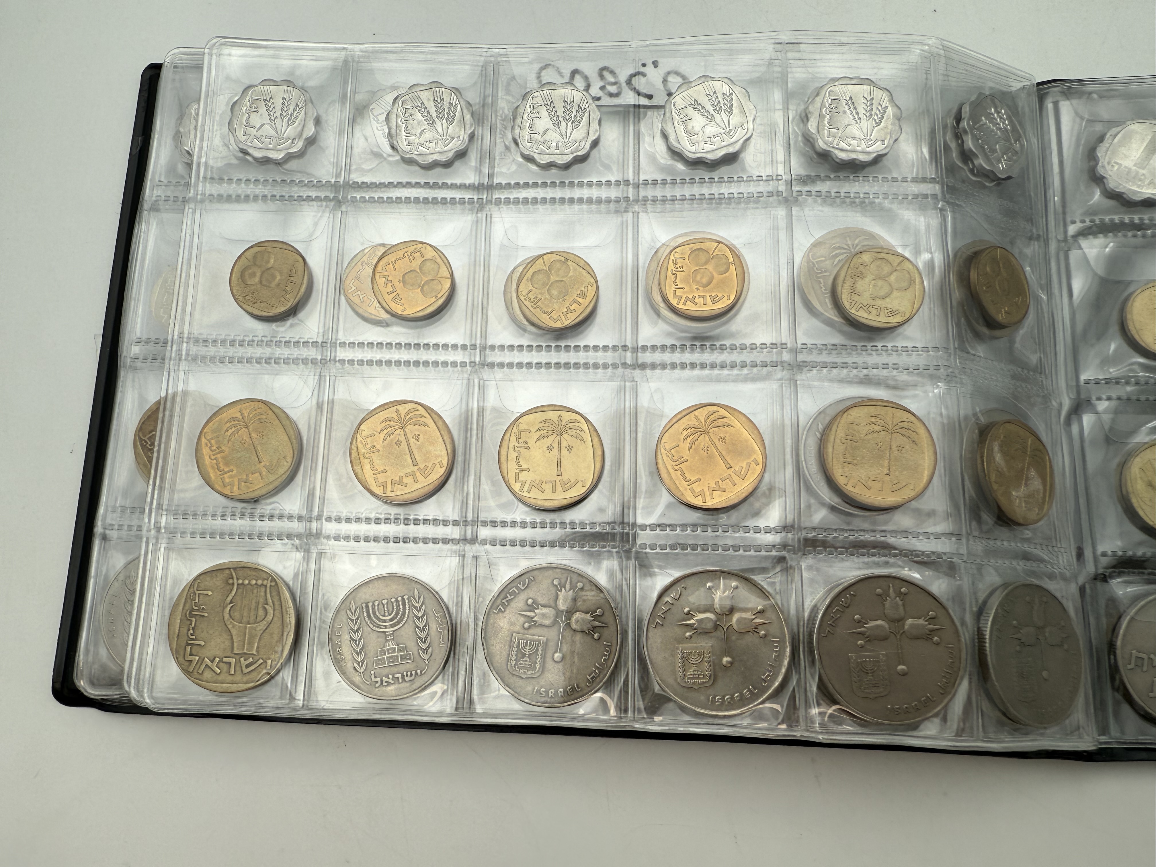Israel - A collection of several hundred coins arranged in a special coin album, various conditions and years - 1 9