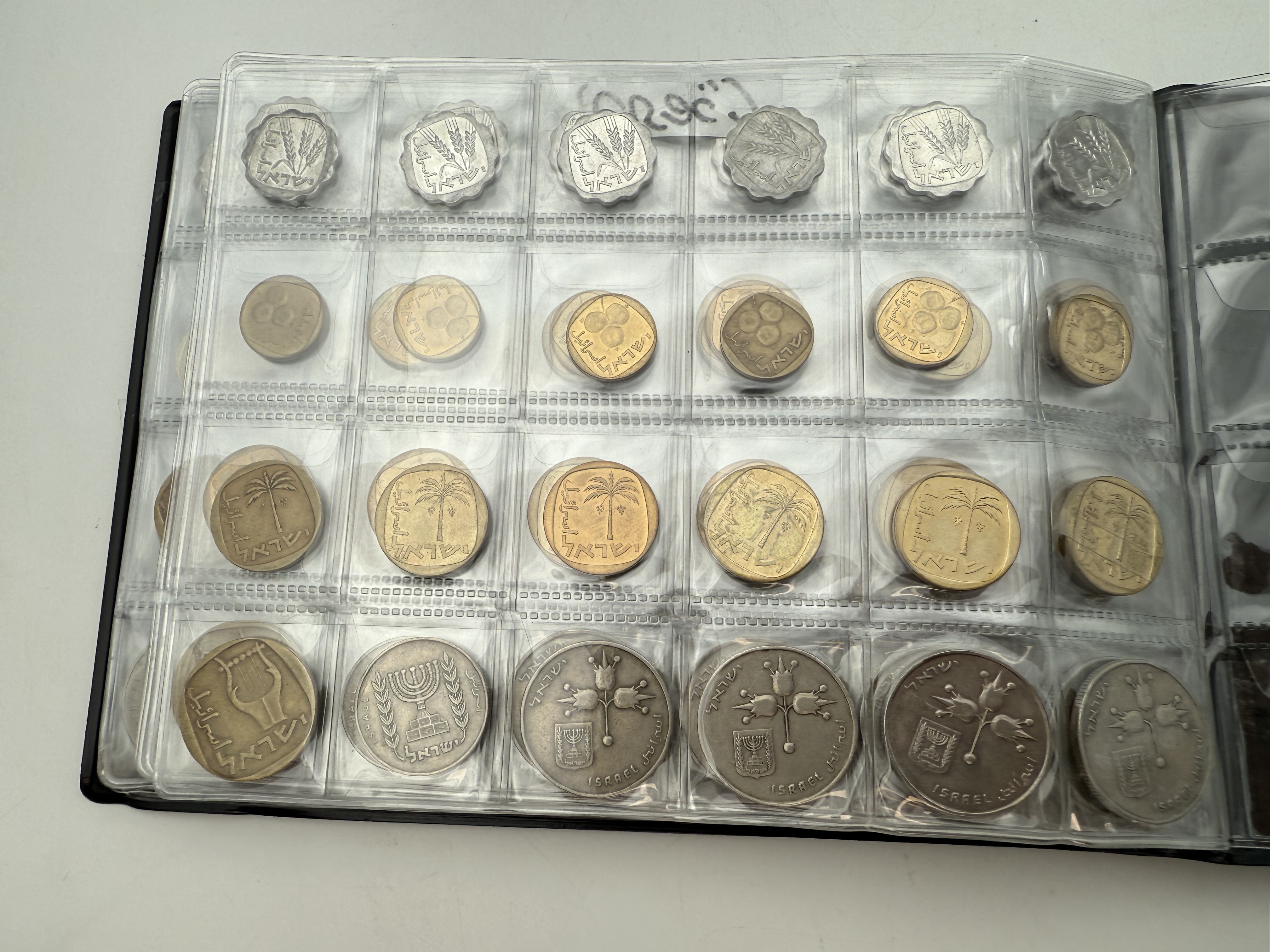 Israel - A collection of several hundred coins arranged in a special coin album, various conditions and years - 1 12