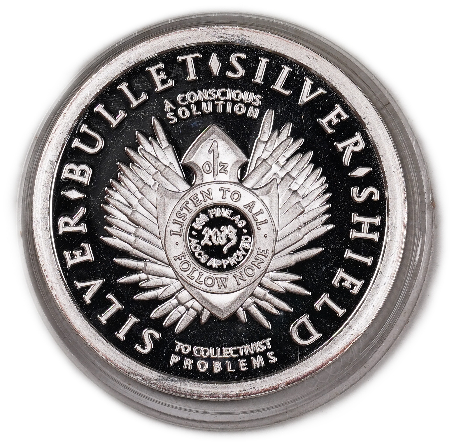 USA - 1 Ounce 2013 - Silver Bullet Silver Shield Freedom Girl - Silver 999, 31.1g, 39mm - 1 1