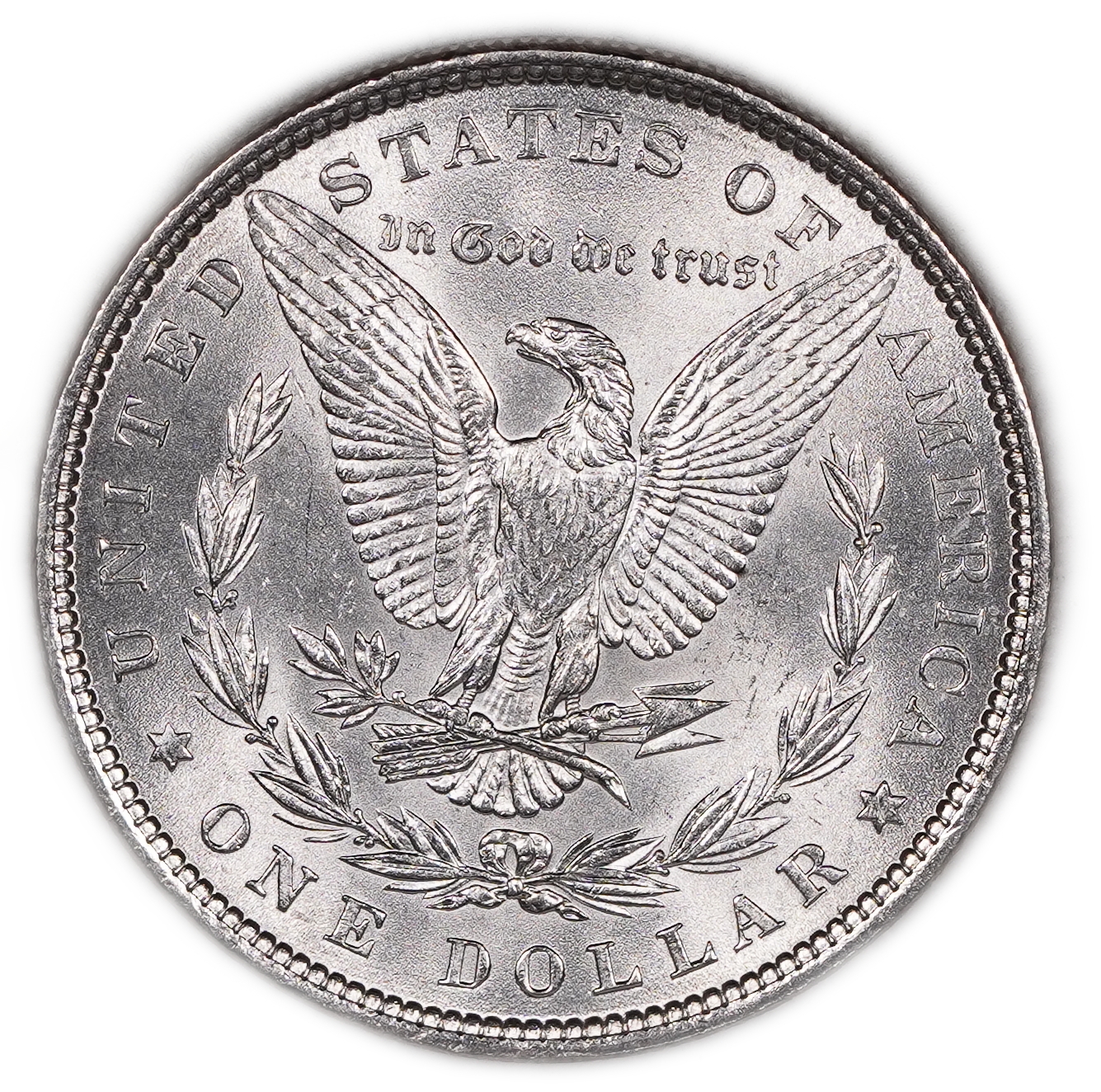 USA - 1 Morgan Dollar 1881 - UNC - 900 silver, 26.73g (net 24.05g, 0.77 oz), 38.1 mm. - 1 1