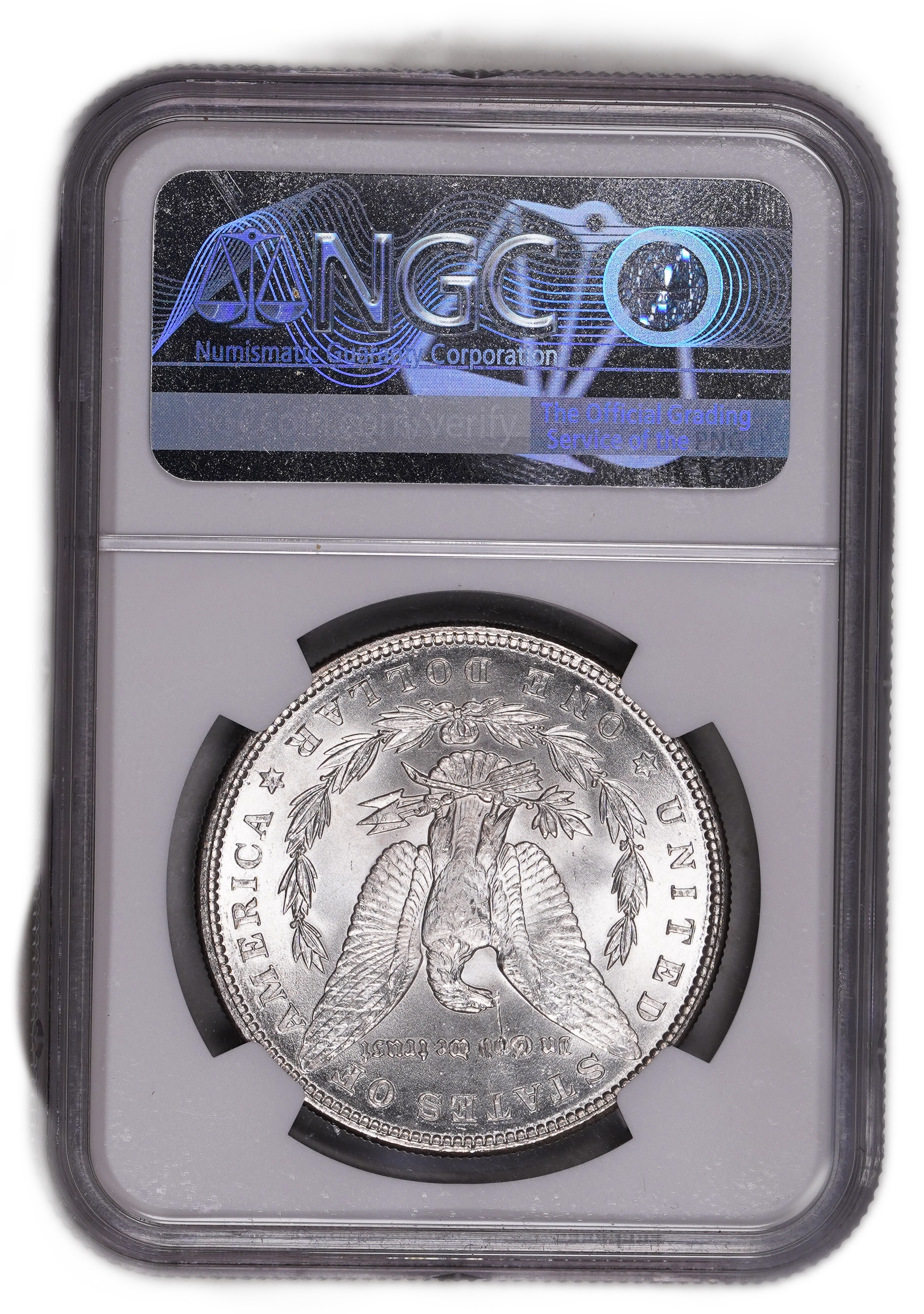 USA - 1 Morgan Dollar 1887 - NGC UNC DETAILS - 900 silver, 26.73g (net 24.05g, 0.77 oz), 38.1 mm. - 1 1