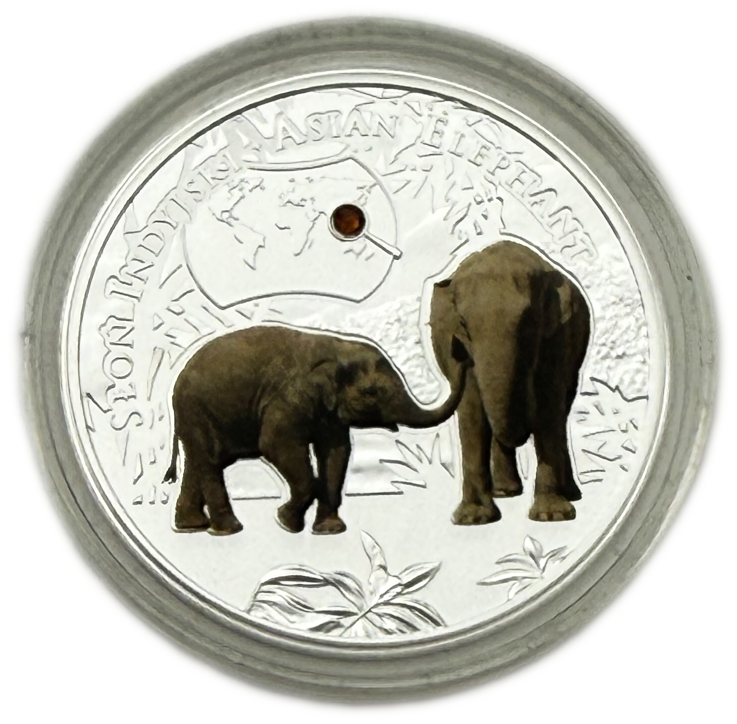 Niue - 1 Dollar 2016 - Elizabeth II Asian Elephant - Silver 999, 17.5g (0.56 OZ), 38.61mm - 1 0