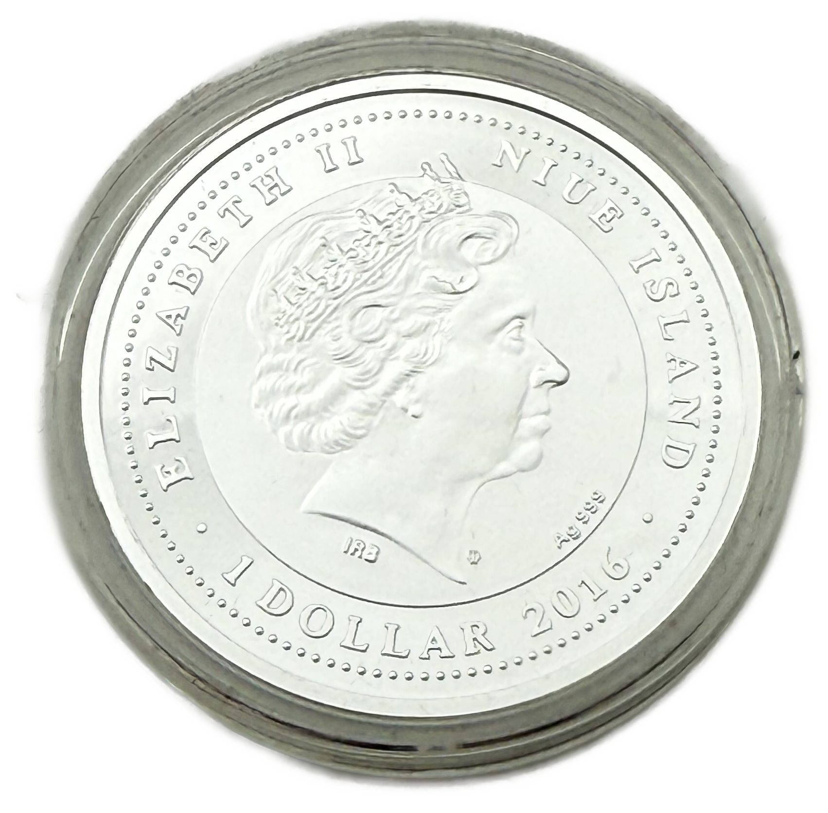 Niue - 1 Dollar 2016 - Elizabeth II Asian Elephant - Silver 999, 17.5g (0.56 OZ), 38.61mm - 1 1