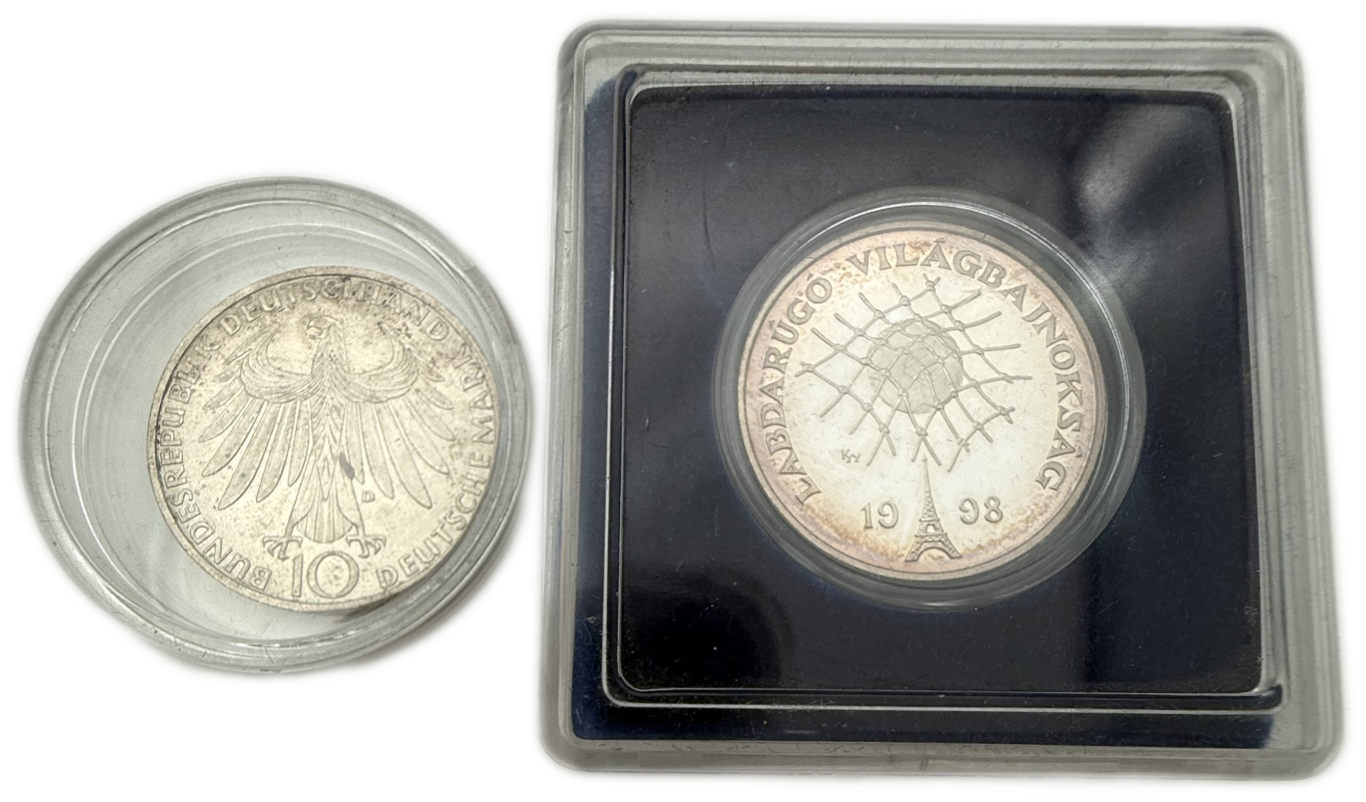 World - Set of 10 silver coins from around the world, different values, years and conditions - silver, different ... - 1 7