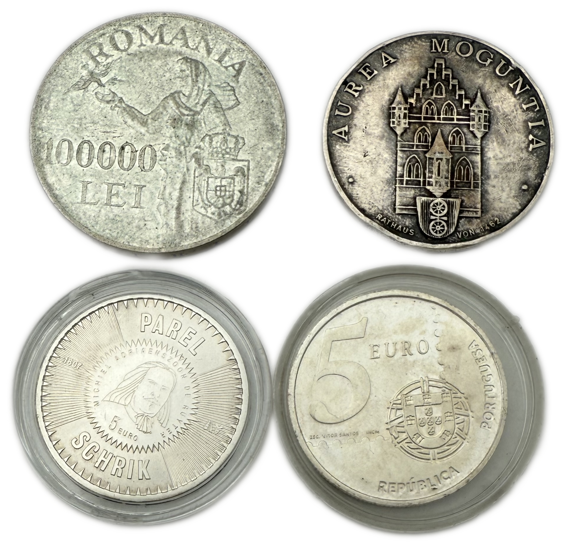 World - Set of 10 silver coins from around the world, different values, years and conditions - silver, different ... - 1 4