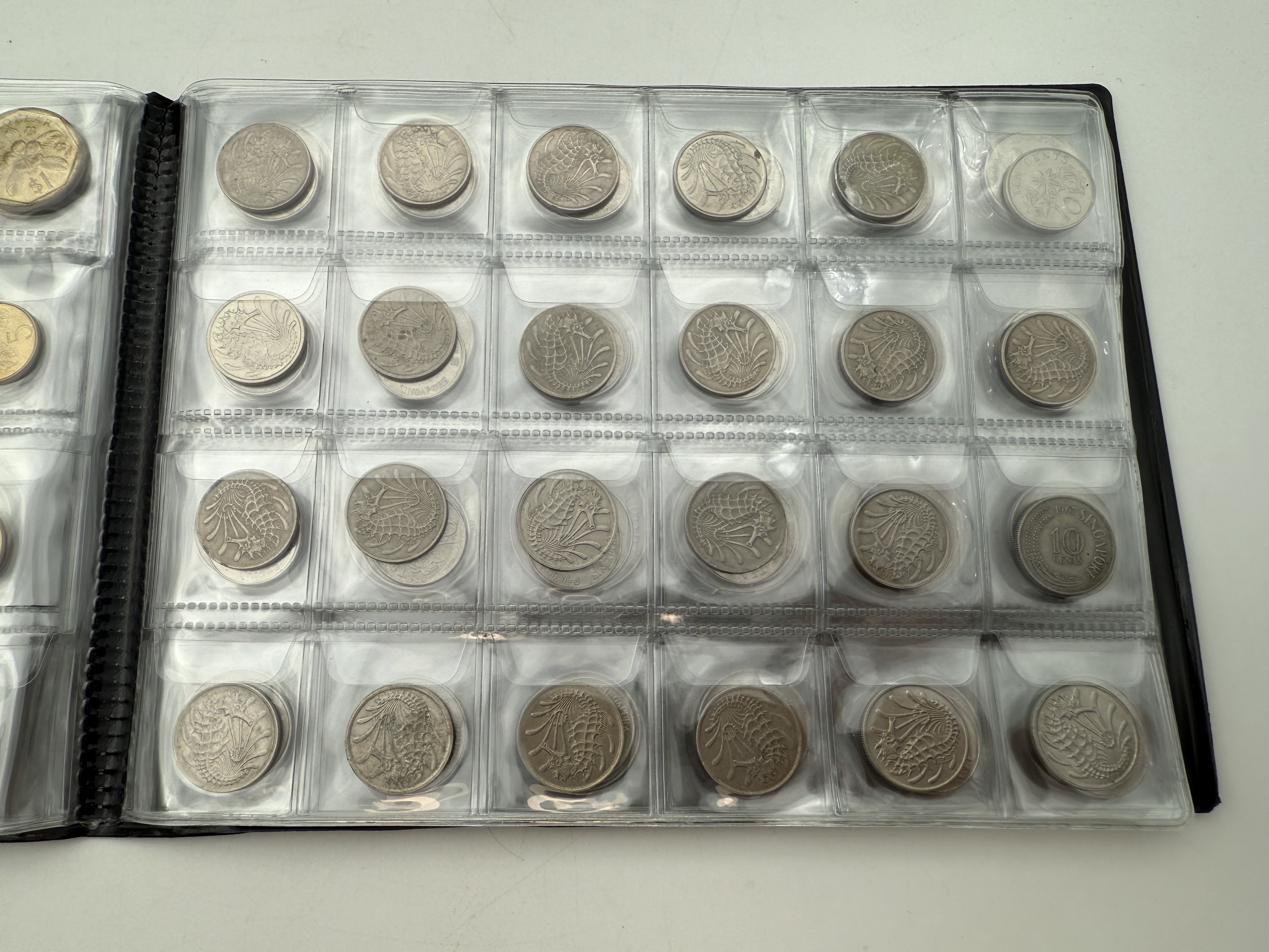 Ottoman Empire / Singapore - A collection of several hundred coins arranged in a special coin album, various ... - 1 3