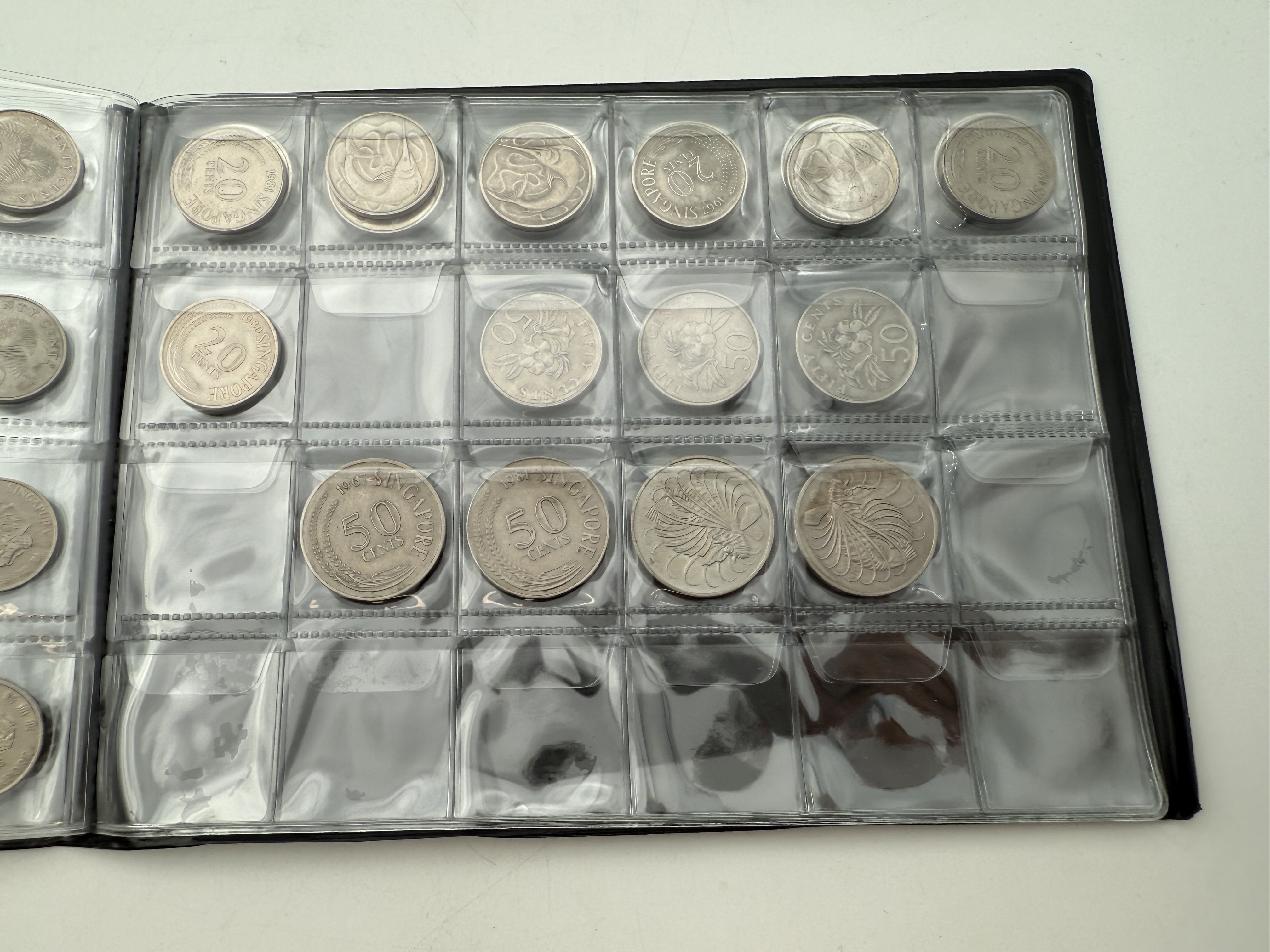 Ottoman Empire / Singapore - A collection of several hundred coins arranged in a special coin album, various ... - 1 9