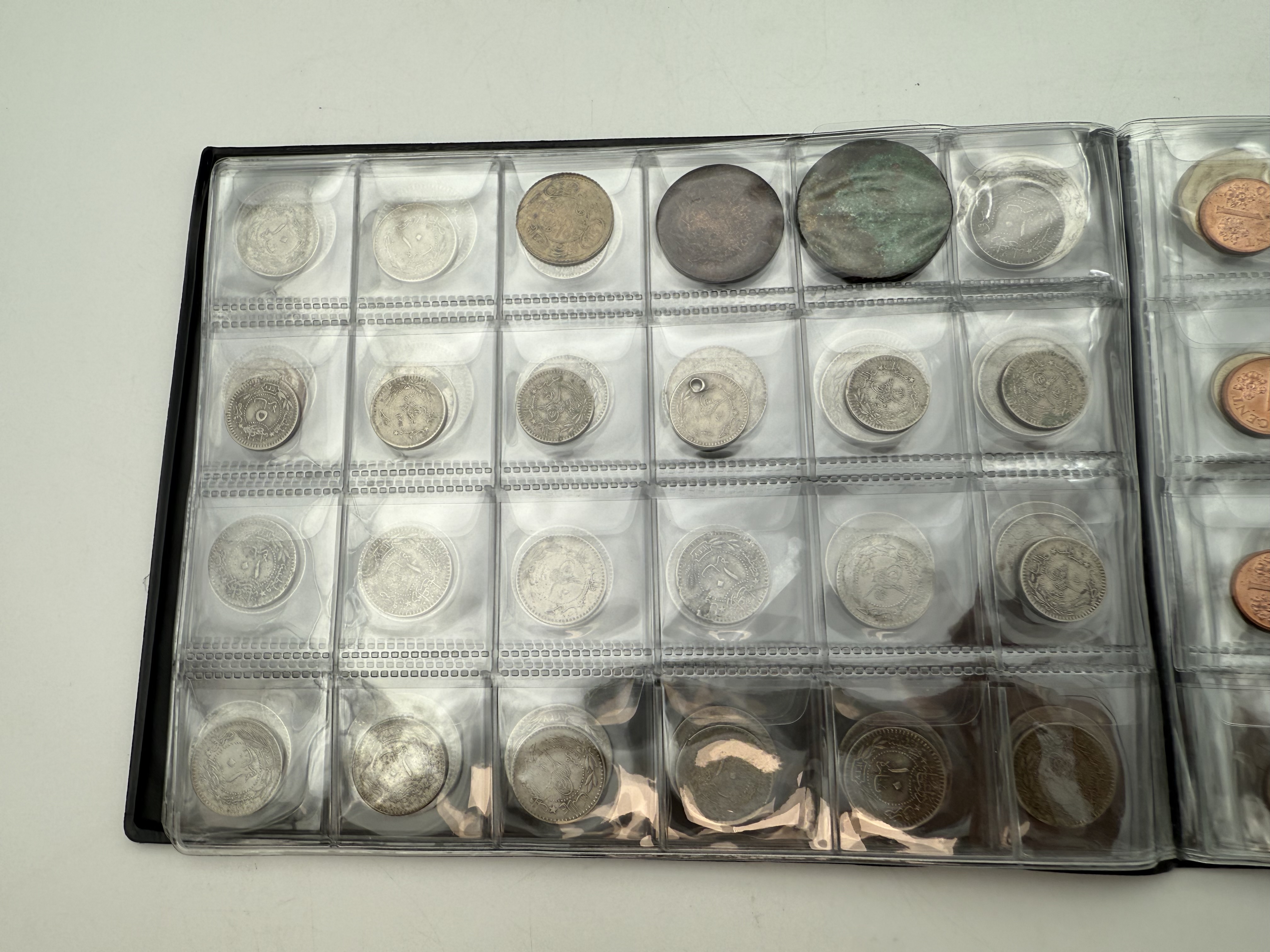Ottoman Empire / Singapore - A collection of several hundred coins arranged in a special coin album, various ... - 1 18