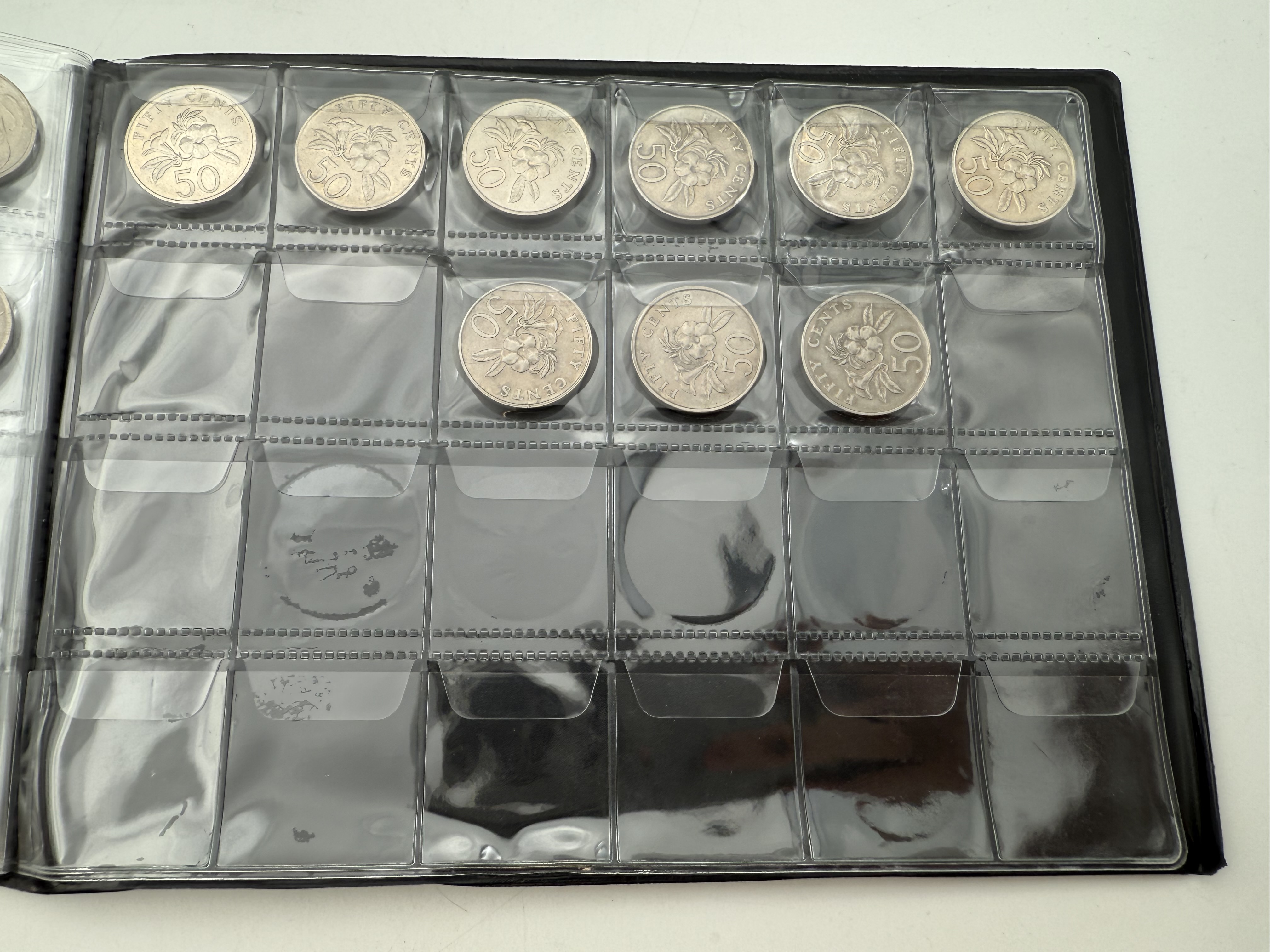 Ottoman Empire / Singapore - A collection of several hundred coins arranged in a special coin album, various ... - 1 12