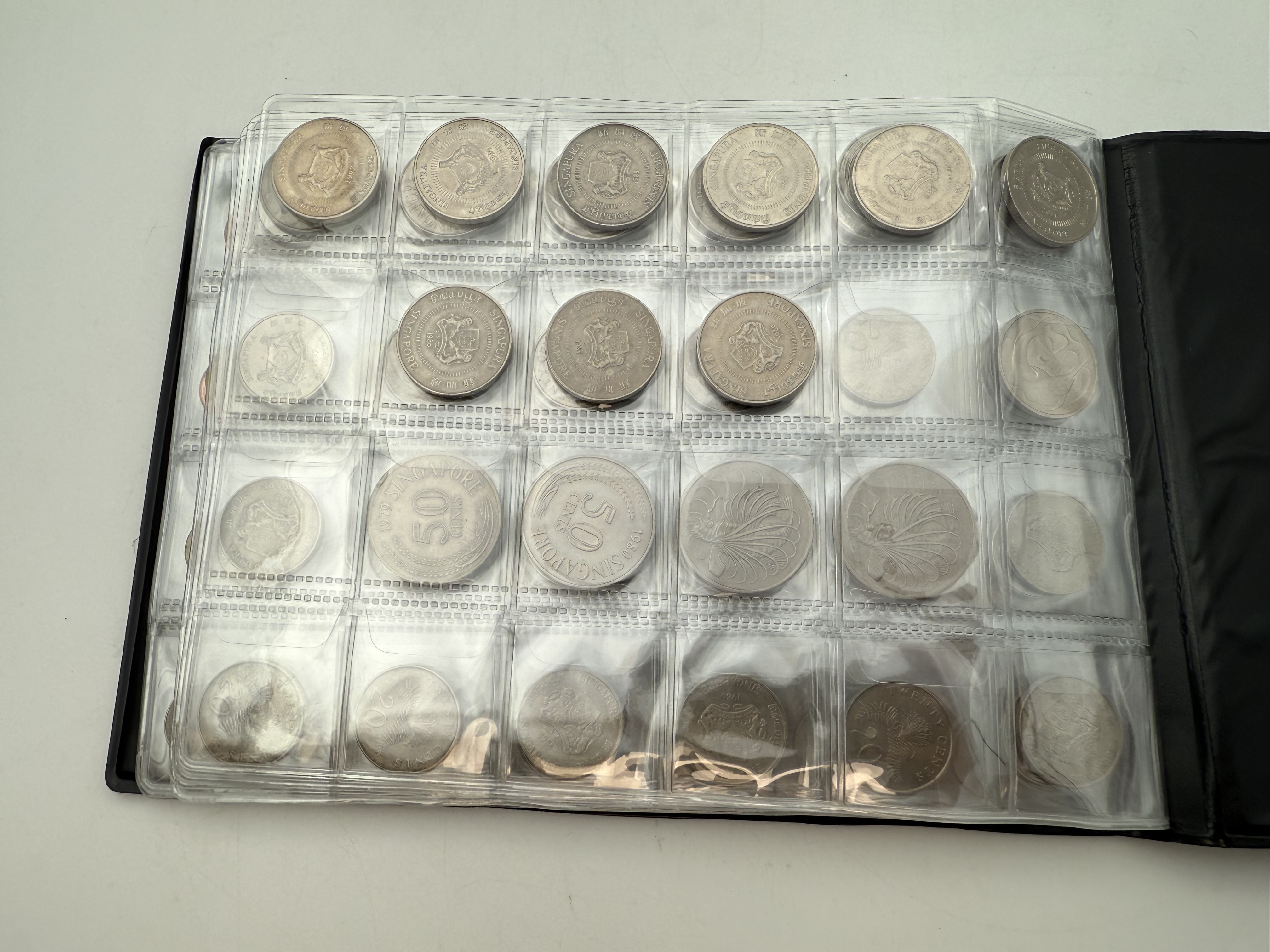 Ottoman Empire / Singapore - A collection of several hundred coins arranged in a special coin album, various ... - 1 13