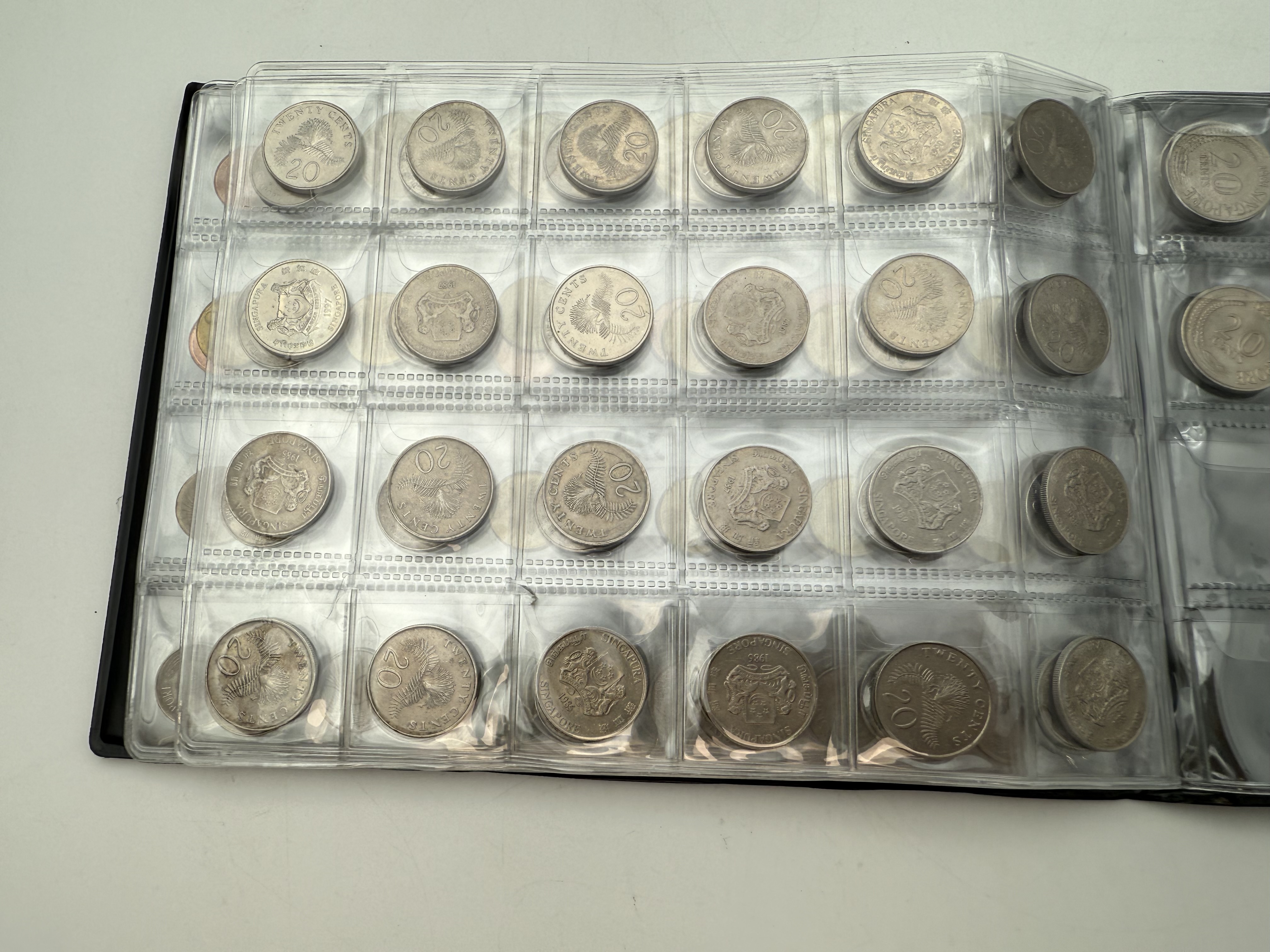 Ottoman Empire / Singapore - A collection of several hundred coins arranged in a special coin album, various ... - 1 8