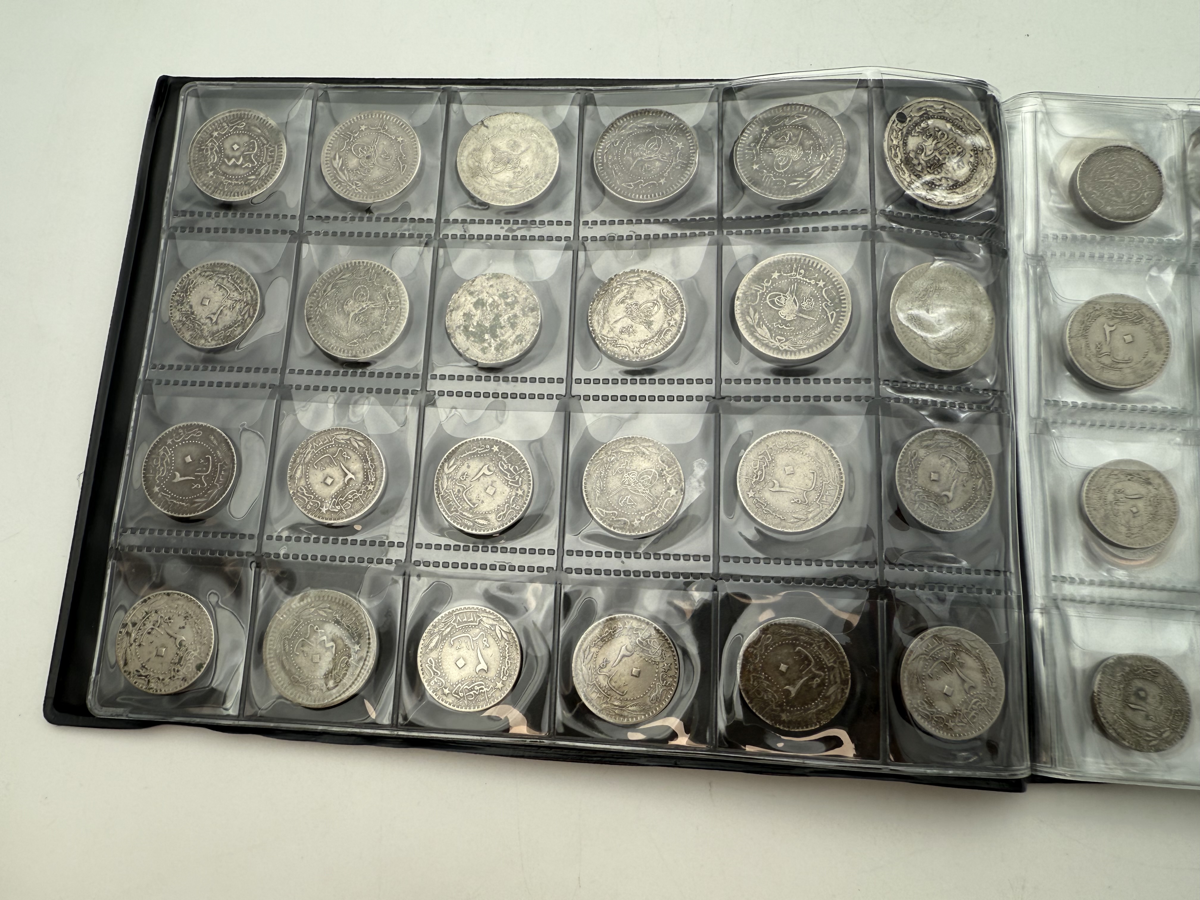 Ottoman Empire / Singapore - A collection of several hundred coins arranged in a special coin album, various ... - 1 14