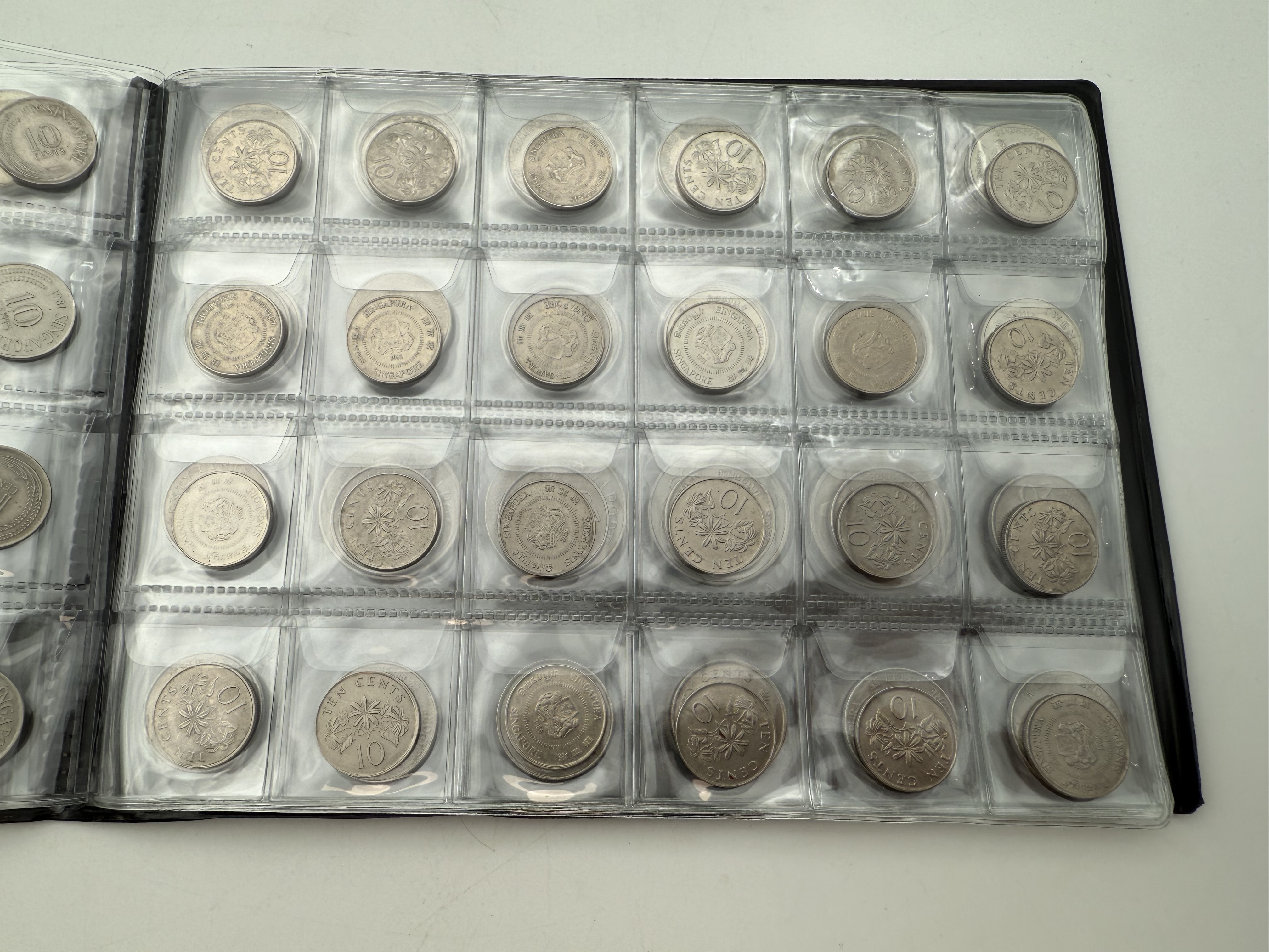 Ottoman Empire / Singapore - A collection of several hundred coins arranged in a special coin album, various ... - 1 5