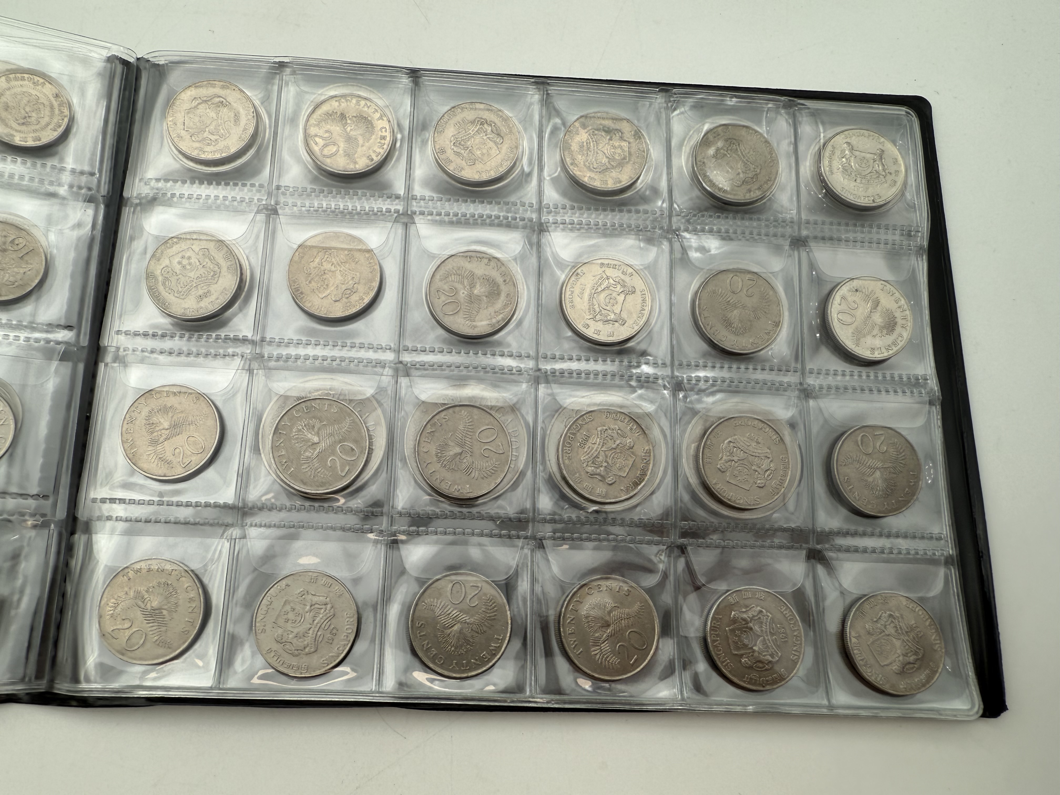 Ottoman Empire / Singapore - A collection of several hundred coins arranged in a special coin album, various ... - 1 7